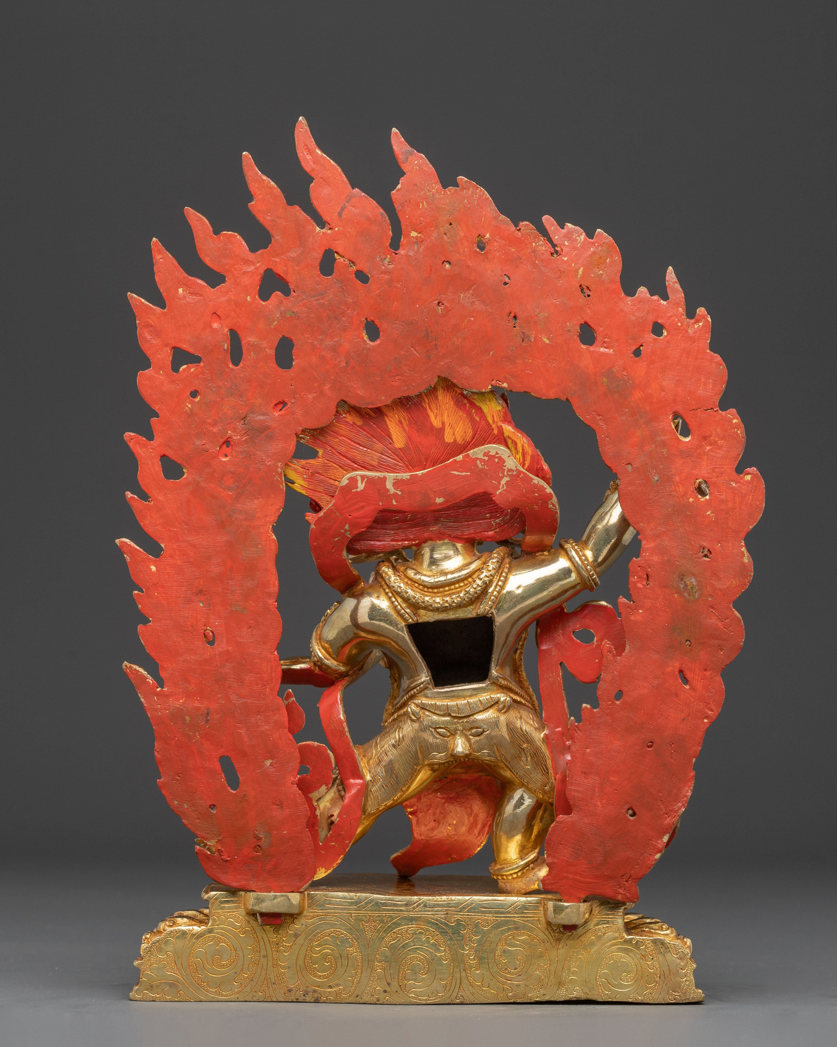 Vajrapani Gold Gilded Statue: Protector of the Buddha