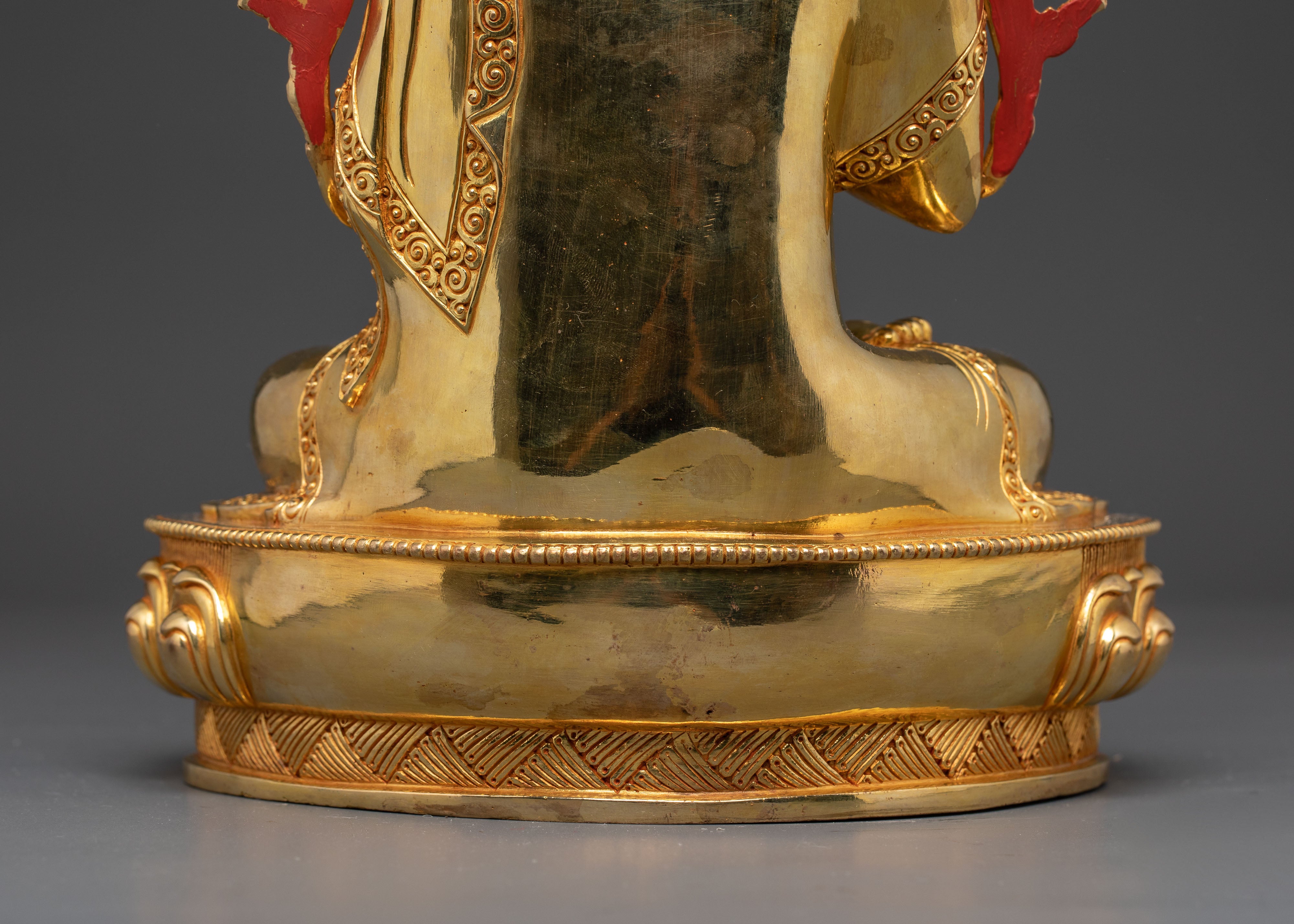 Handmade Buddhist Guru Tshongkhapa Sculpture | Tibetan Buddhist Master