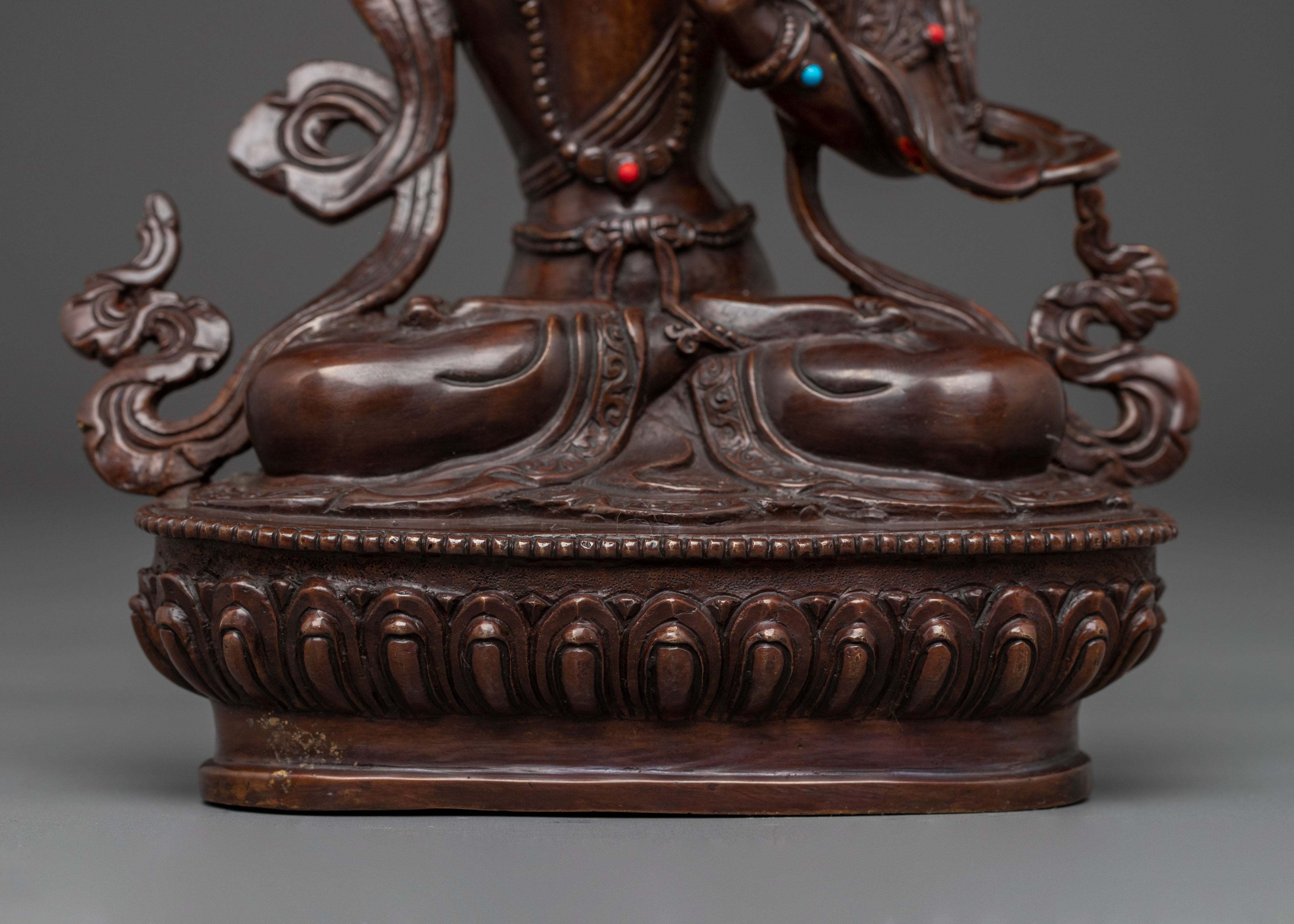 Wisdom Bodhisattva Manjughosa Statue | Handmade Nepali Art