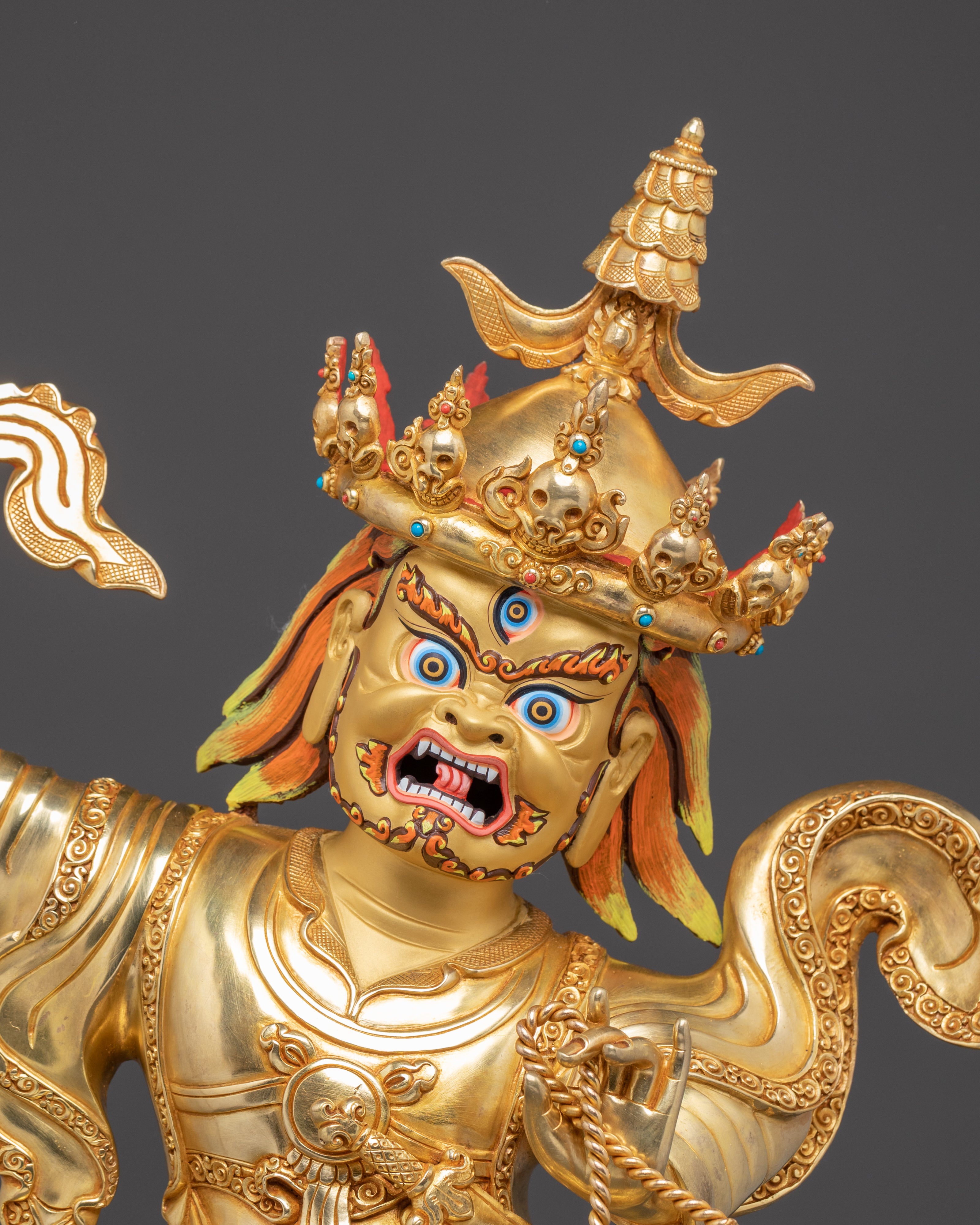 Protector Nechung Chuyong Statue | Guardian of the Dharma