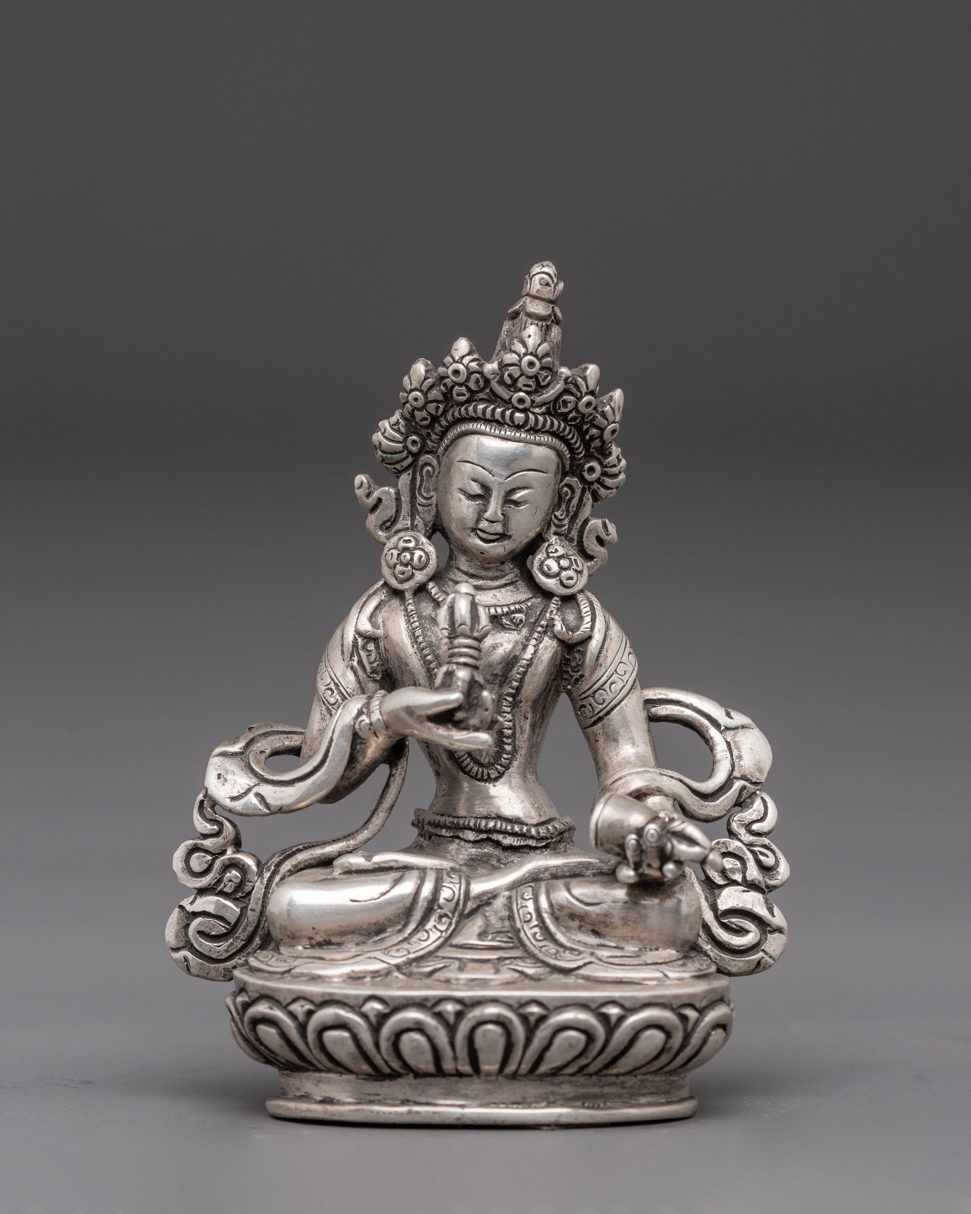 Silver Statue of Vajrasattva