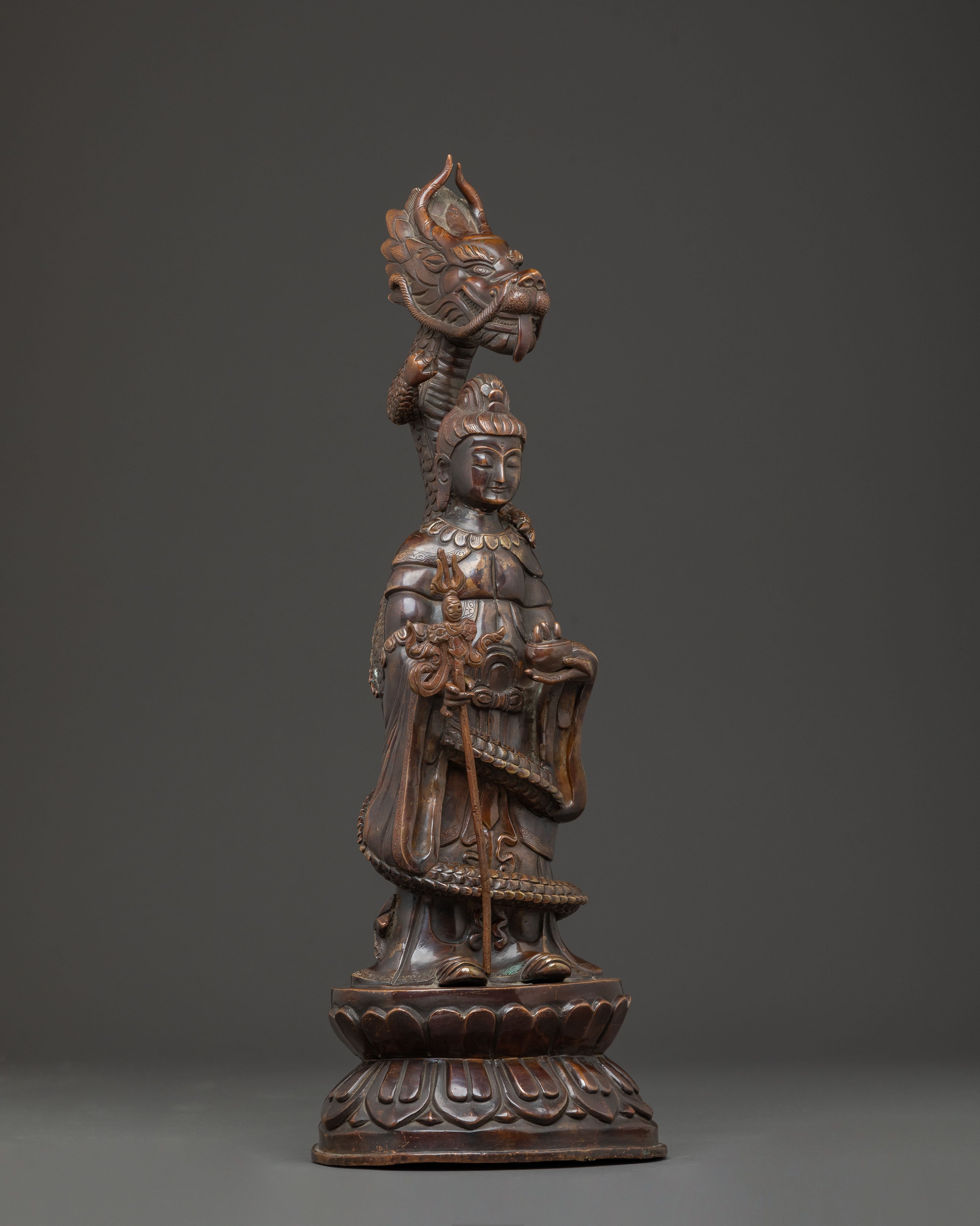 Dragon Buddha Statue | Symbol of Protection