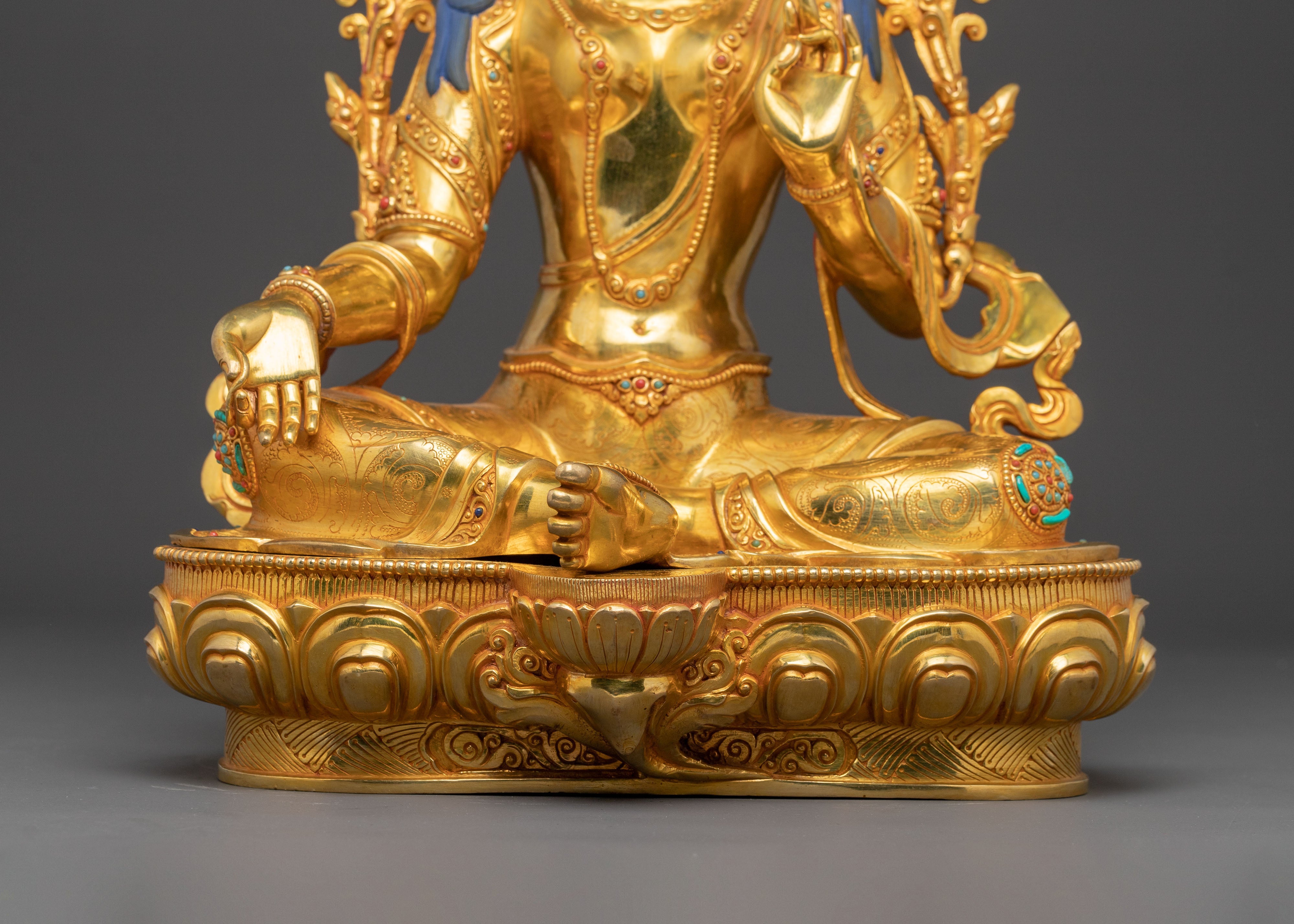 Handcrafted Shyama Tara Golden Statue | Mother of All Buddhas