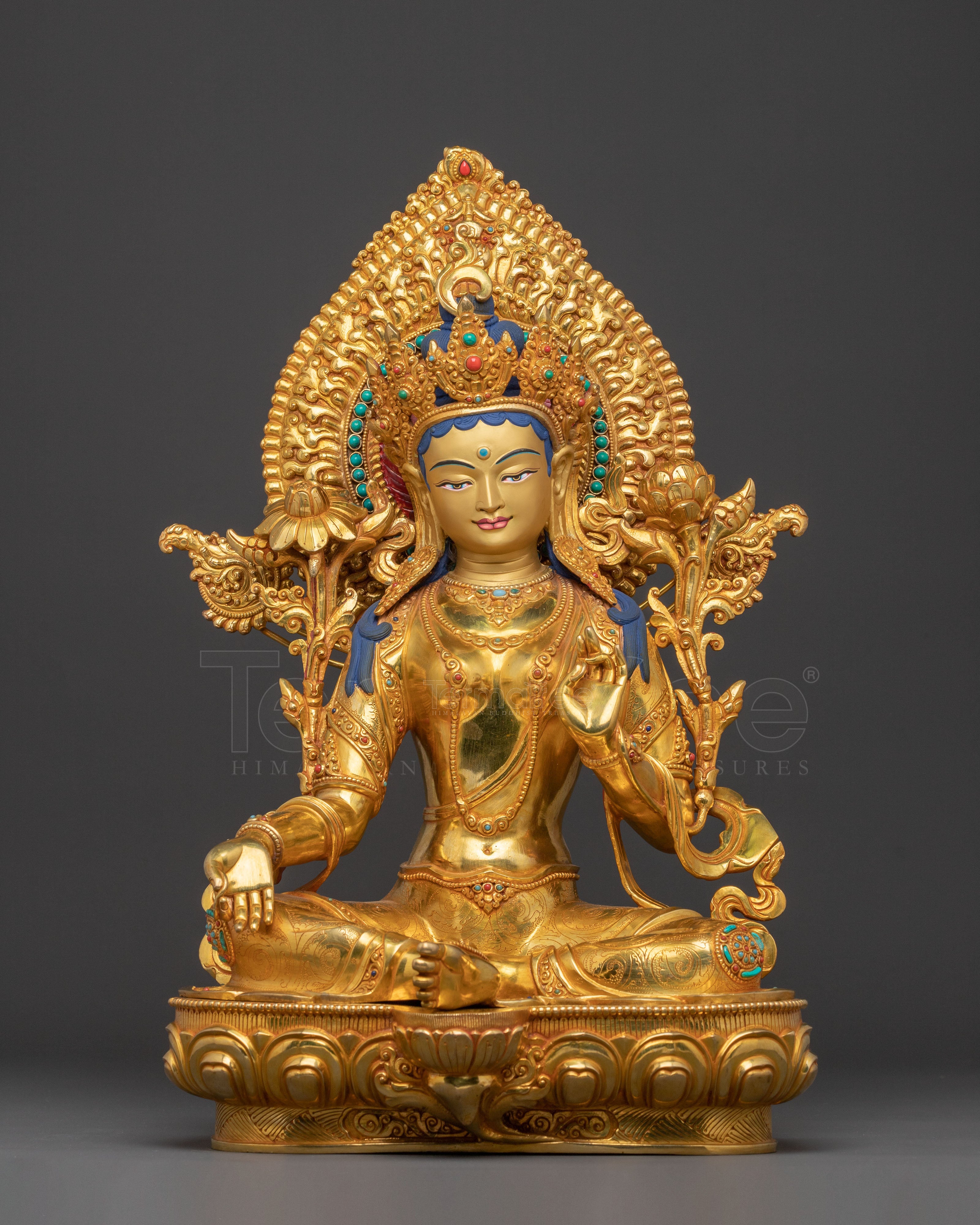 Handcrafted Shyama Tara Golden Statue | Mother of All Buddhas