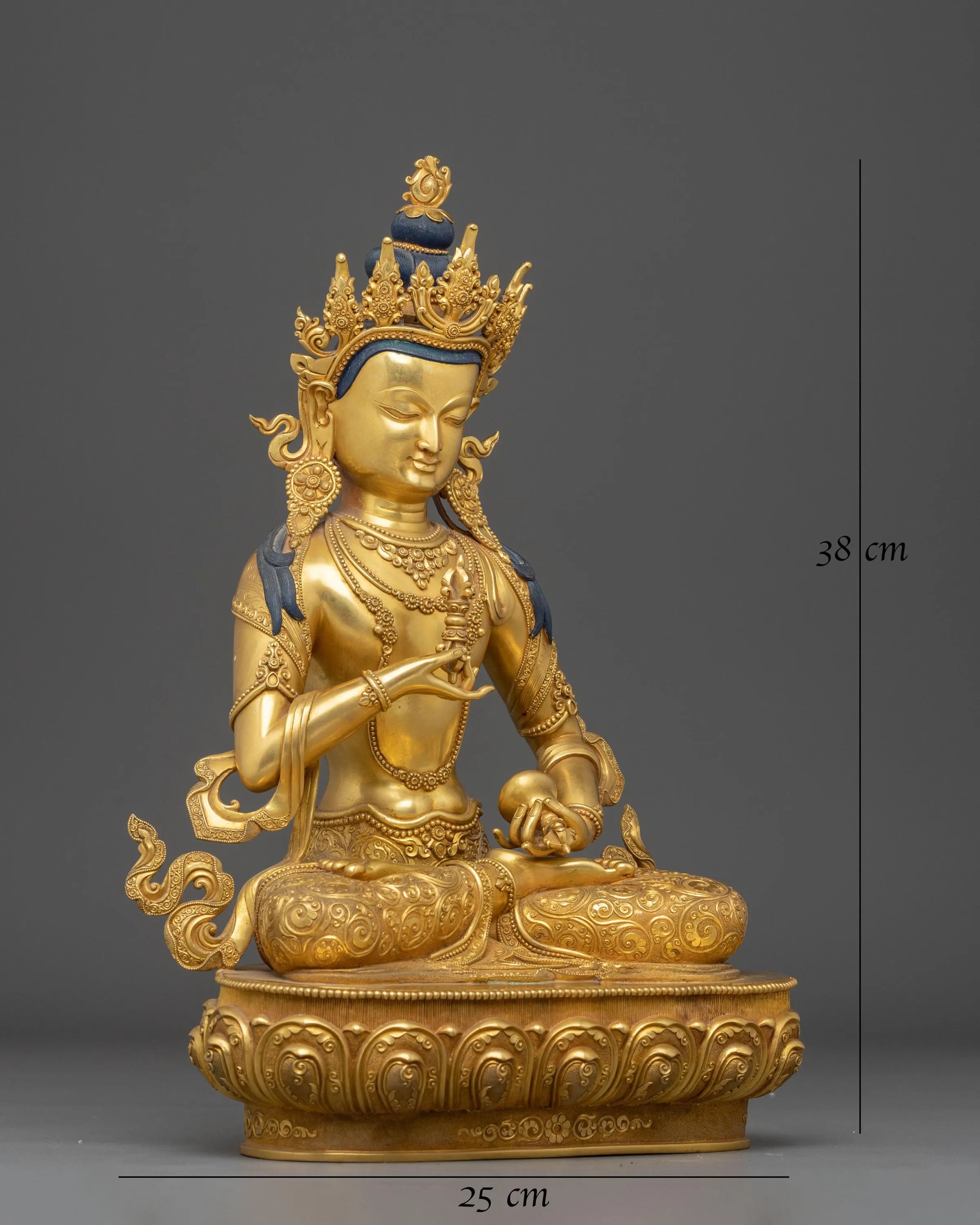 Handmade Golden Statue Of Dorje Sempa | Purification Deity
