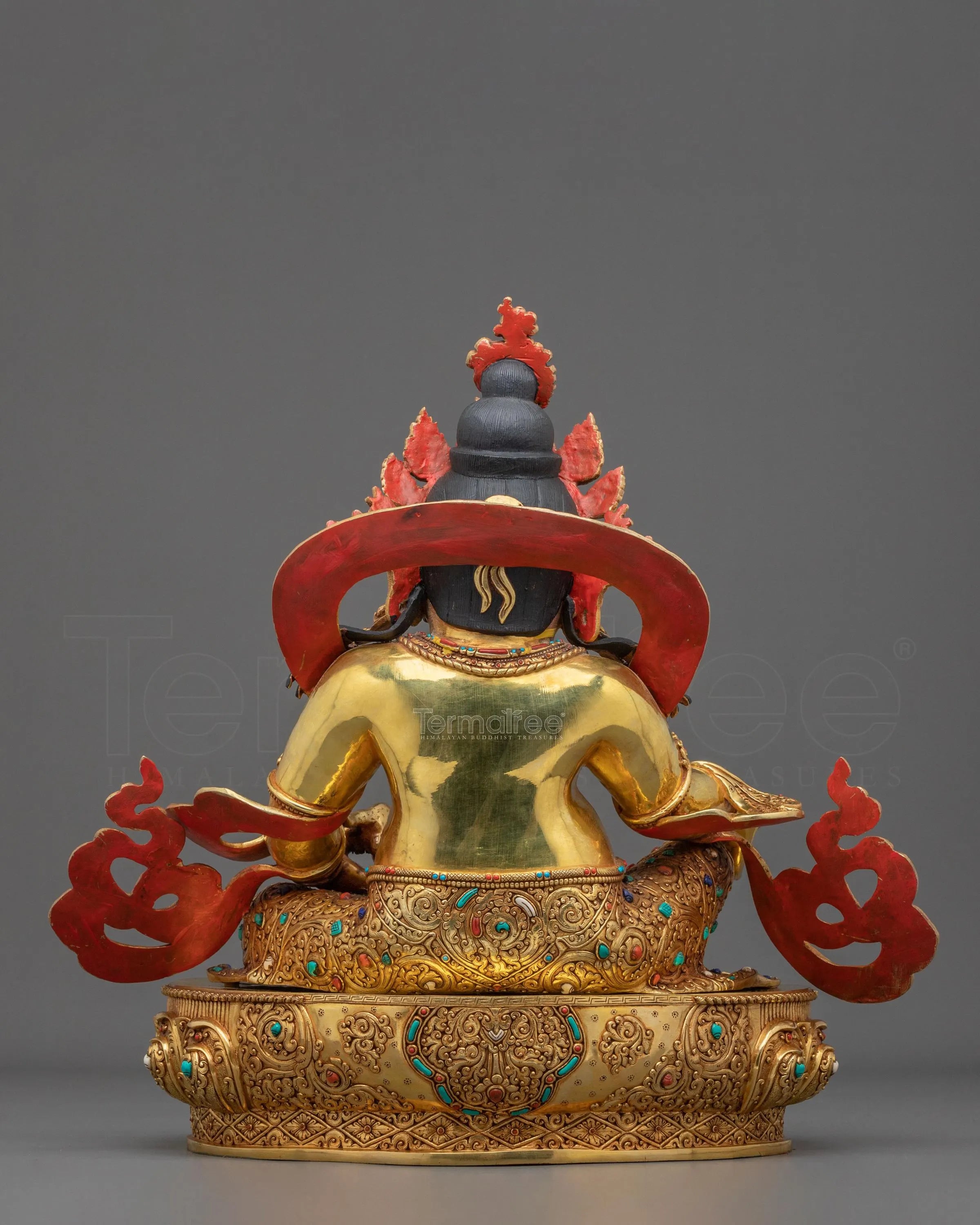 Dzambhala 24K Gold-Coated Statue | Nepalese Craftsmanship