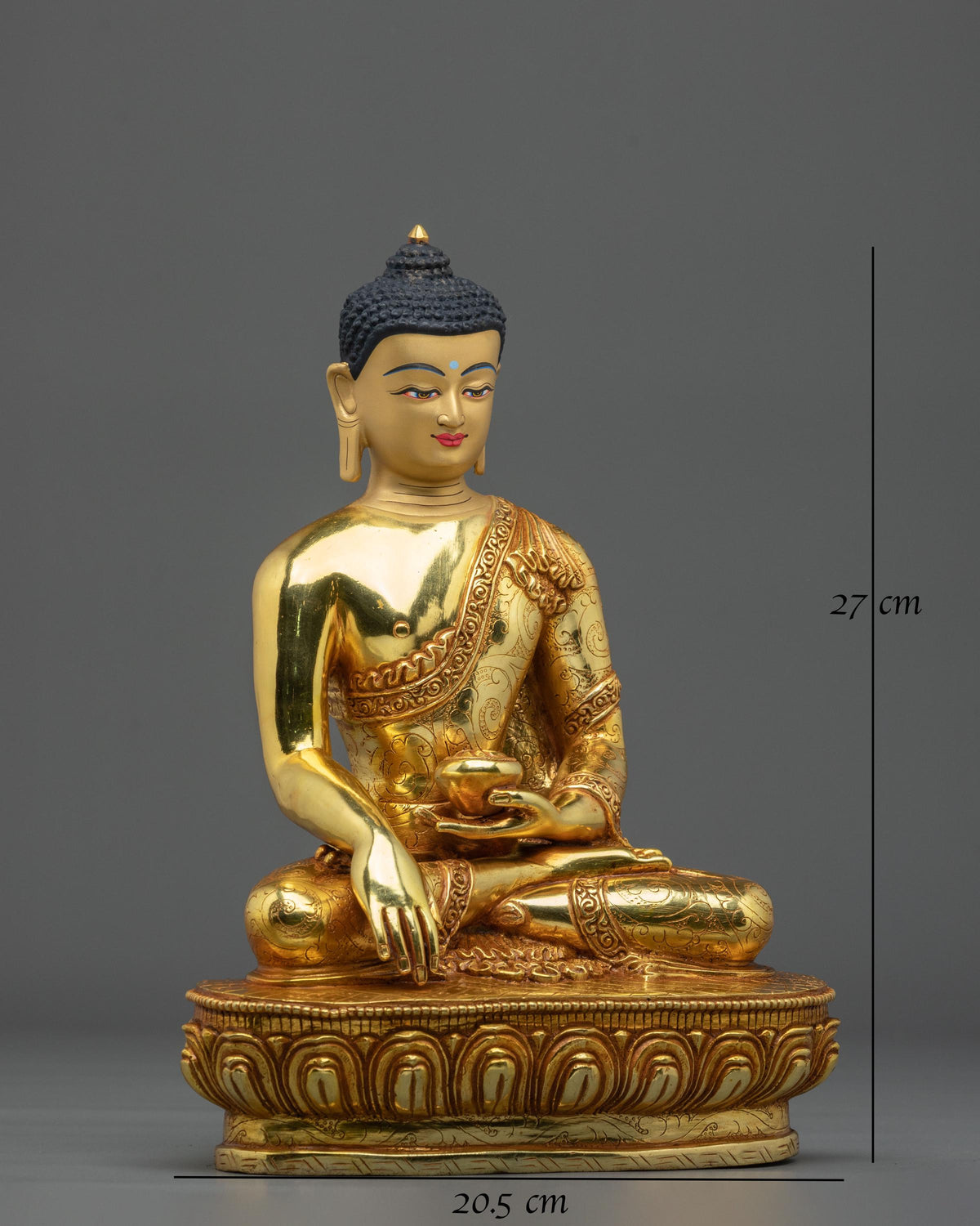 Shakyamuni Buddha Copper Statue | Hand-Carved Buddhist Figurine