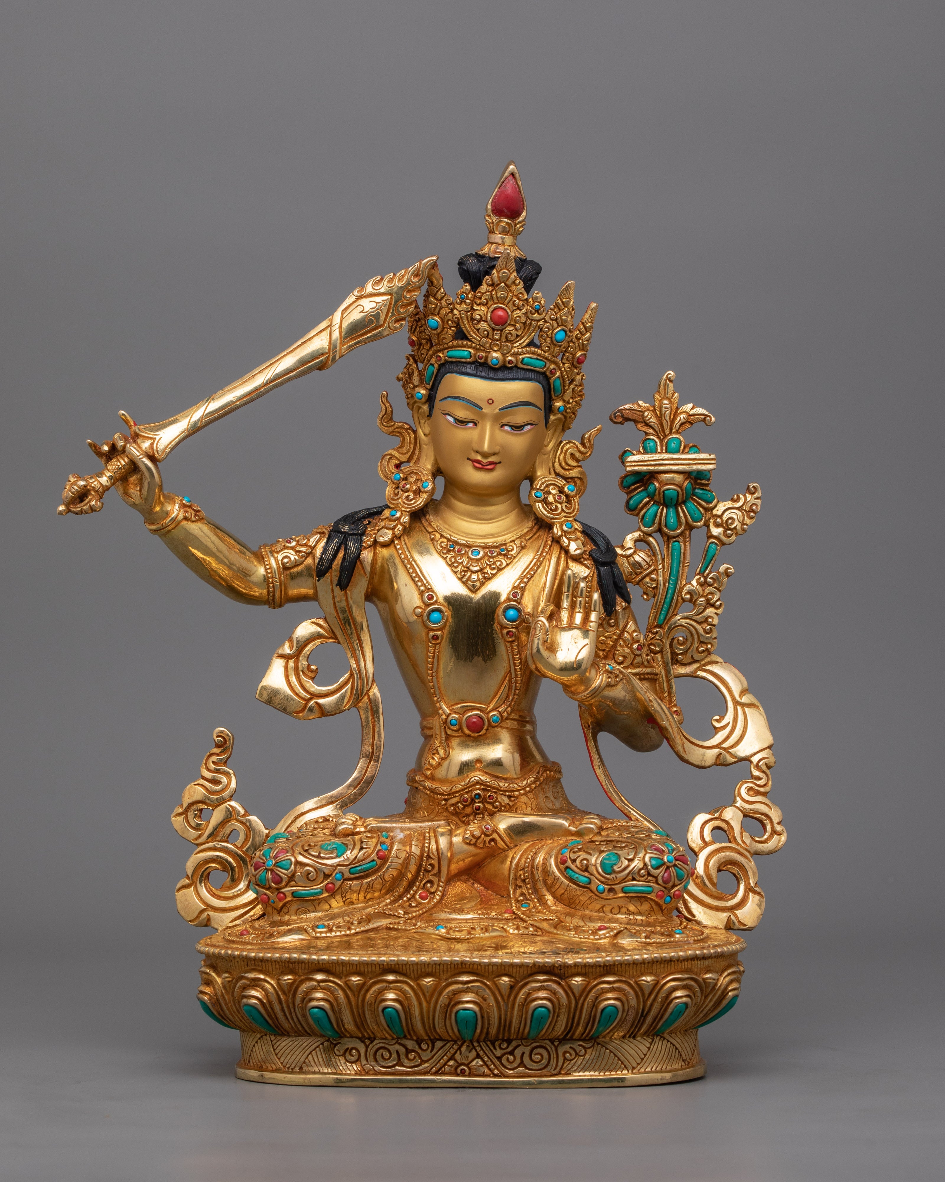 Manjushri Wisdom Deity Figurine