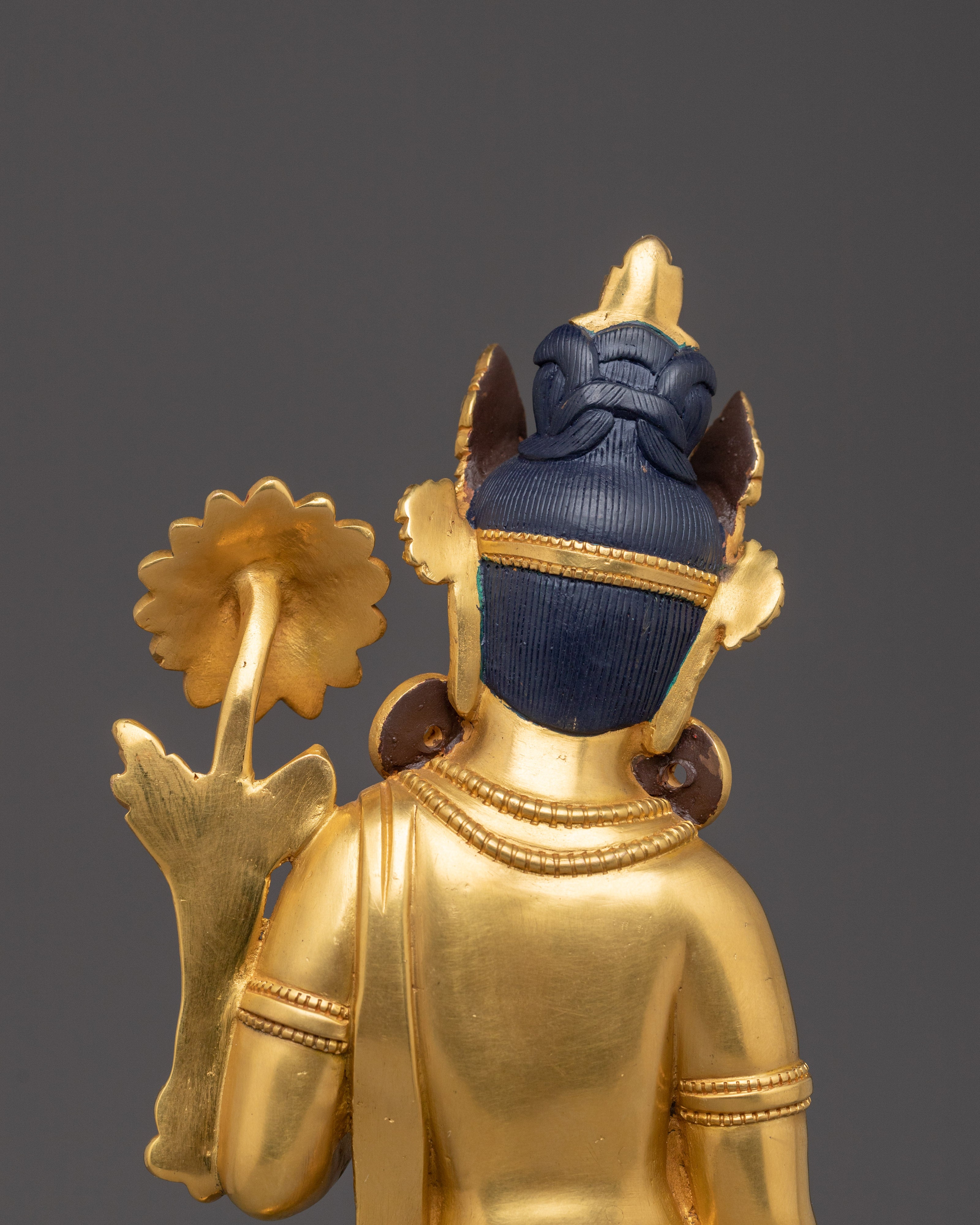 Standing Green Tara Golden Statue | Shyama Tara - Compassionate Deity