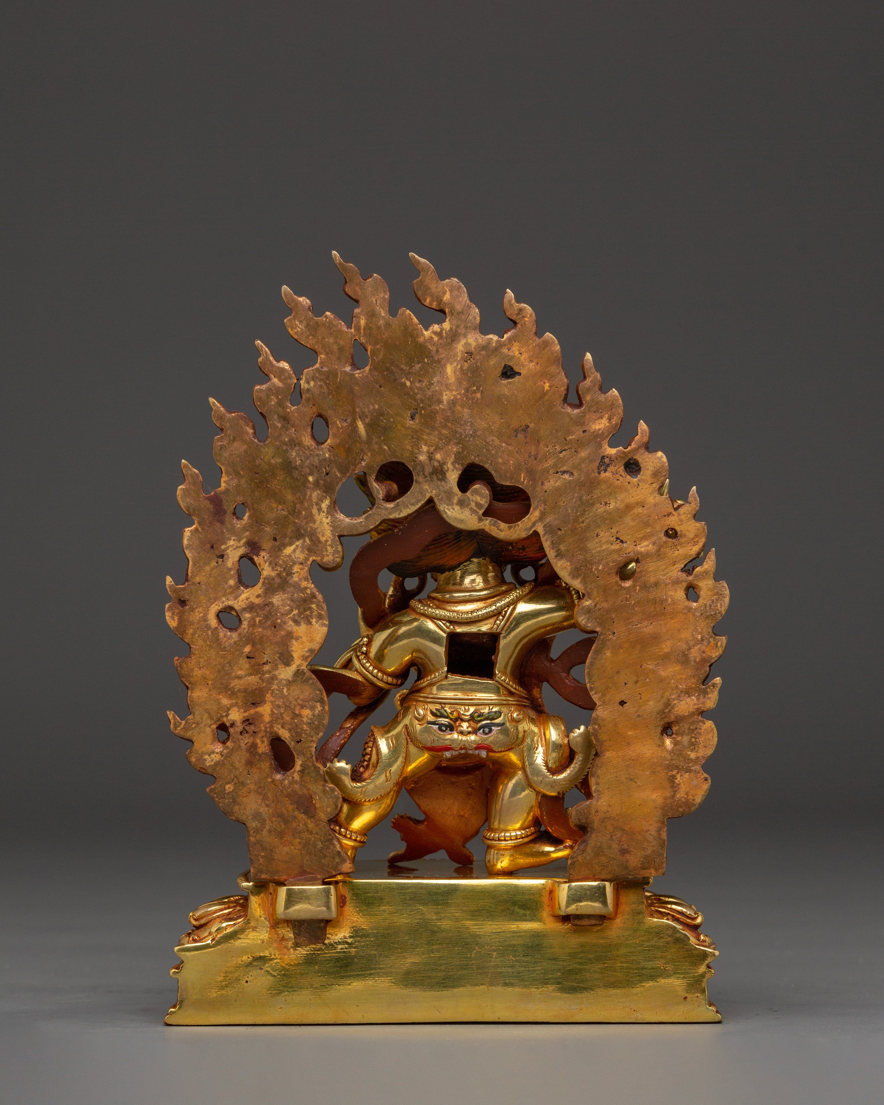 Gold Gilded Vajrapani Statue | Wrathful Bodhisattva
