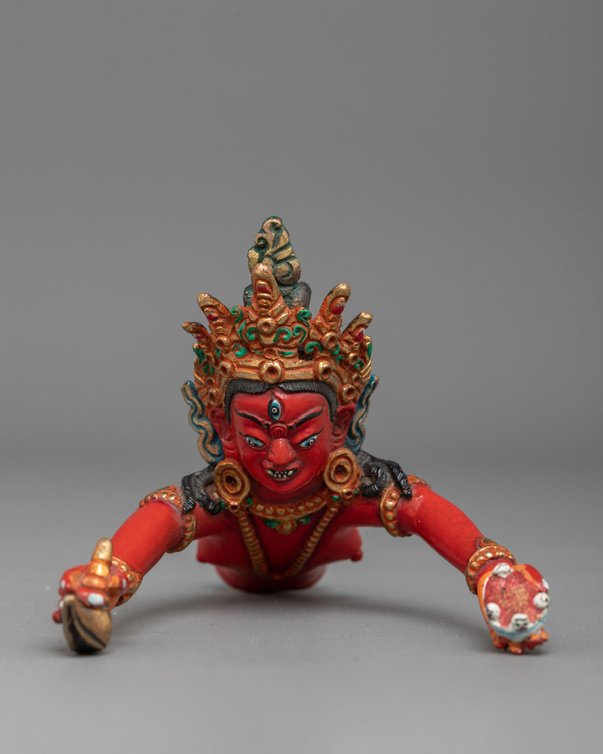 Chakrasamvara Buddhist Altar Sculpture | Handmade Himalayan Vajrayana Art