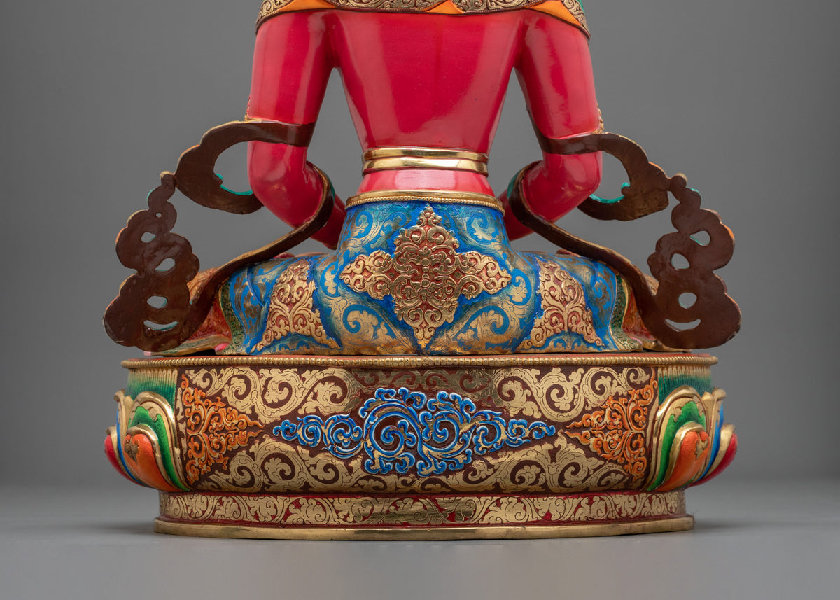 Amitayus Traditional Copper Statue | | Buddha of Infinite Life and Longevity