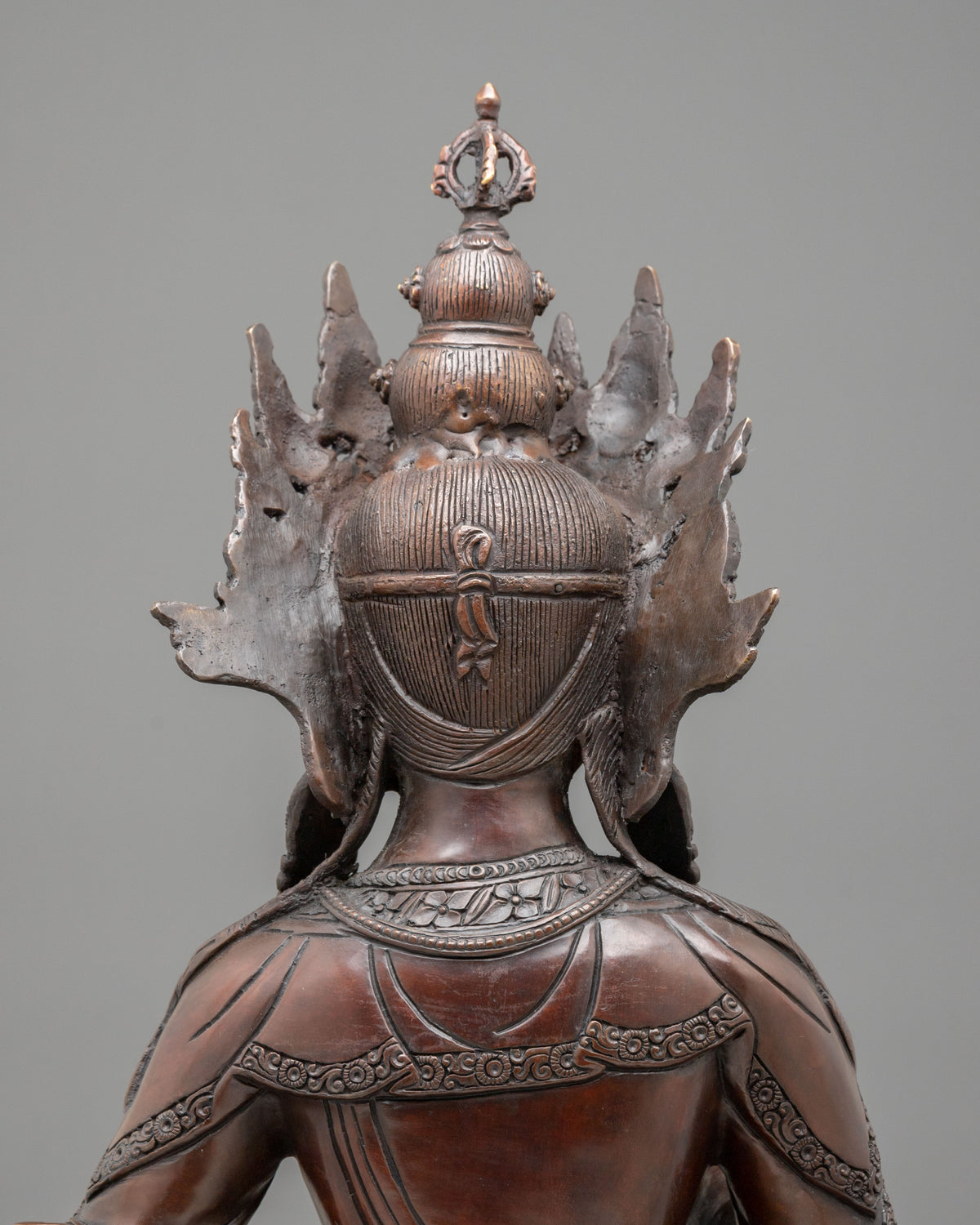 Vajrasattva Buddha Statue | Handcrafted Oxidized Copper Statue