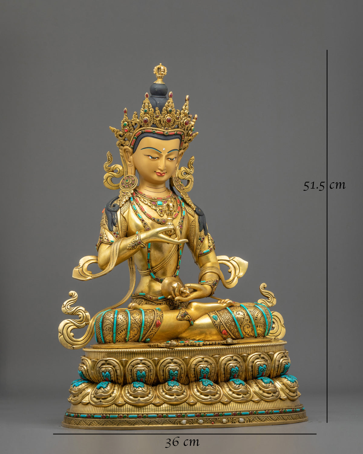 Vajrasattva Sculpture for Altar | Diamond Mind Buddha of Purification
