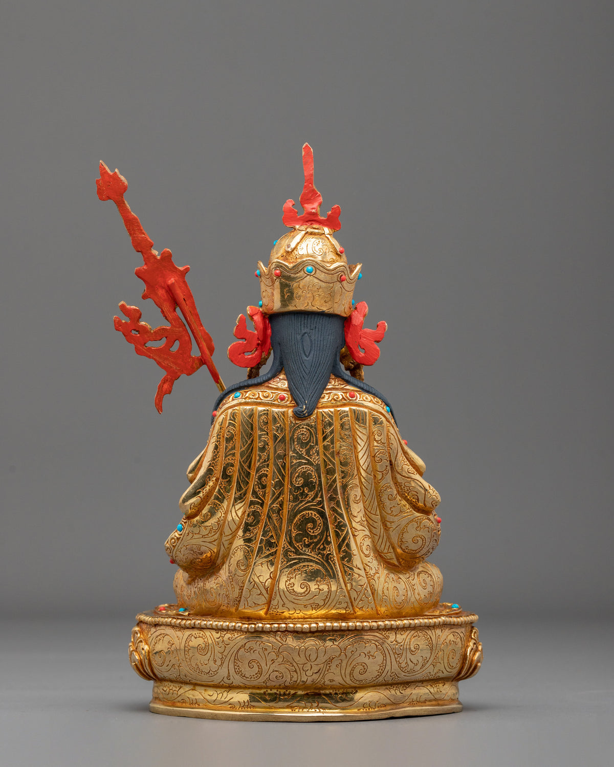 Guru Tsokye Dorje Copper Sculpture | 24K Gold Gilded