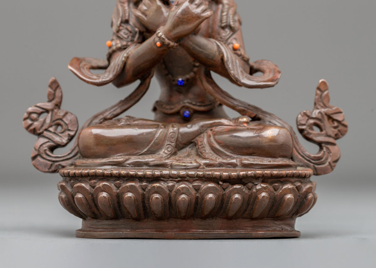 Vajradhara Statue: Embodiment of Primordial Wisdom
