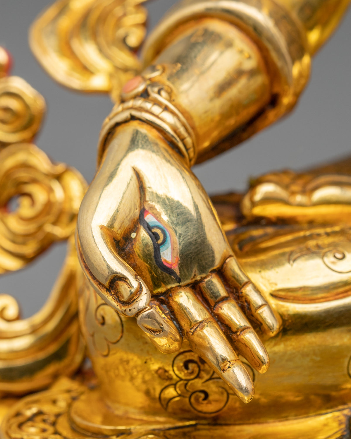 White Tara Goddess of Healing Statue | 24K Gold Gilded Buddhist Sculpture