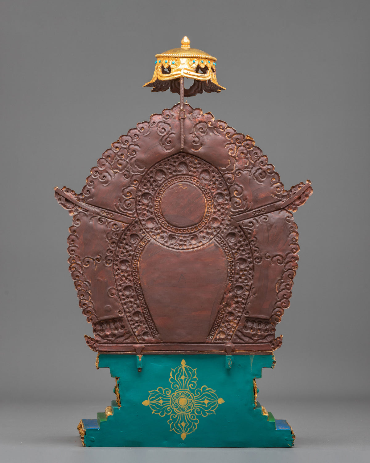 Handmade Copper Throne for Sacred Statues
