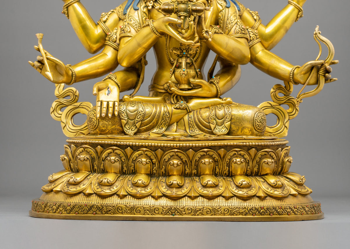 Namgyalma Sculpture | 24K Gold Gilded Tibetan Buddhist Deity Artwork