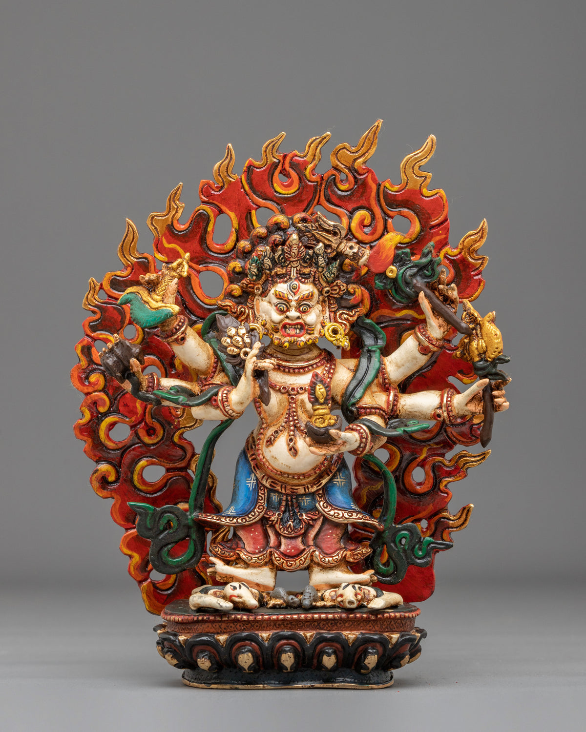 White Mahakala Sculpture