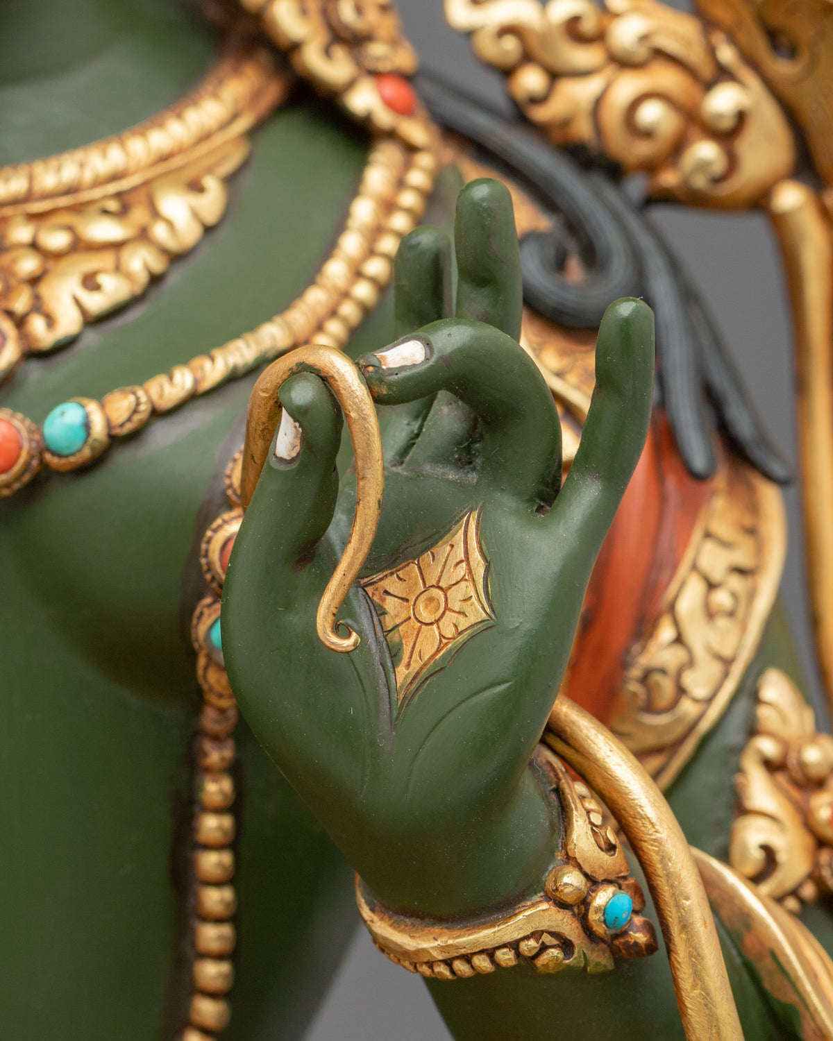 Green Tara Sculpture | Tibetan Goddess of Protection