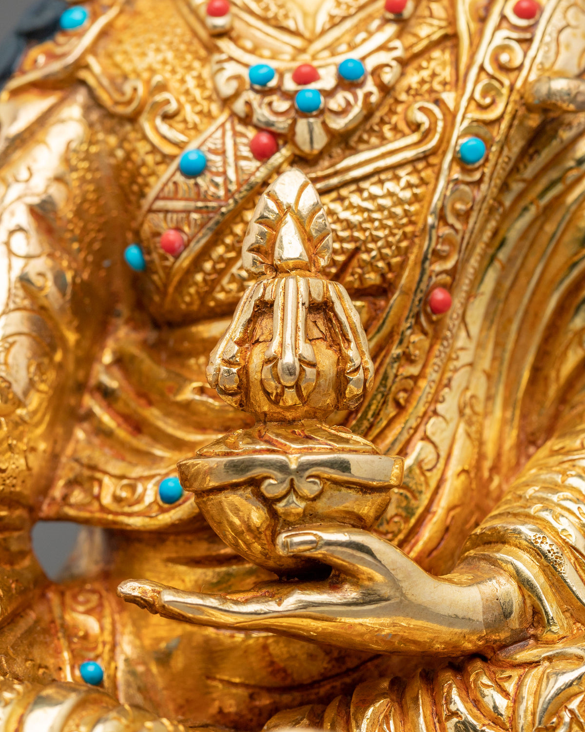 Handmade Guru Rinpoche Himalayan Sculpture