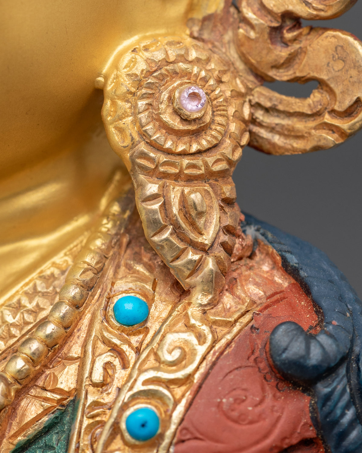 Guru Tsoyke Dorje Himalayan Sculpture | 24K Gold Gilded