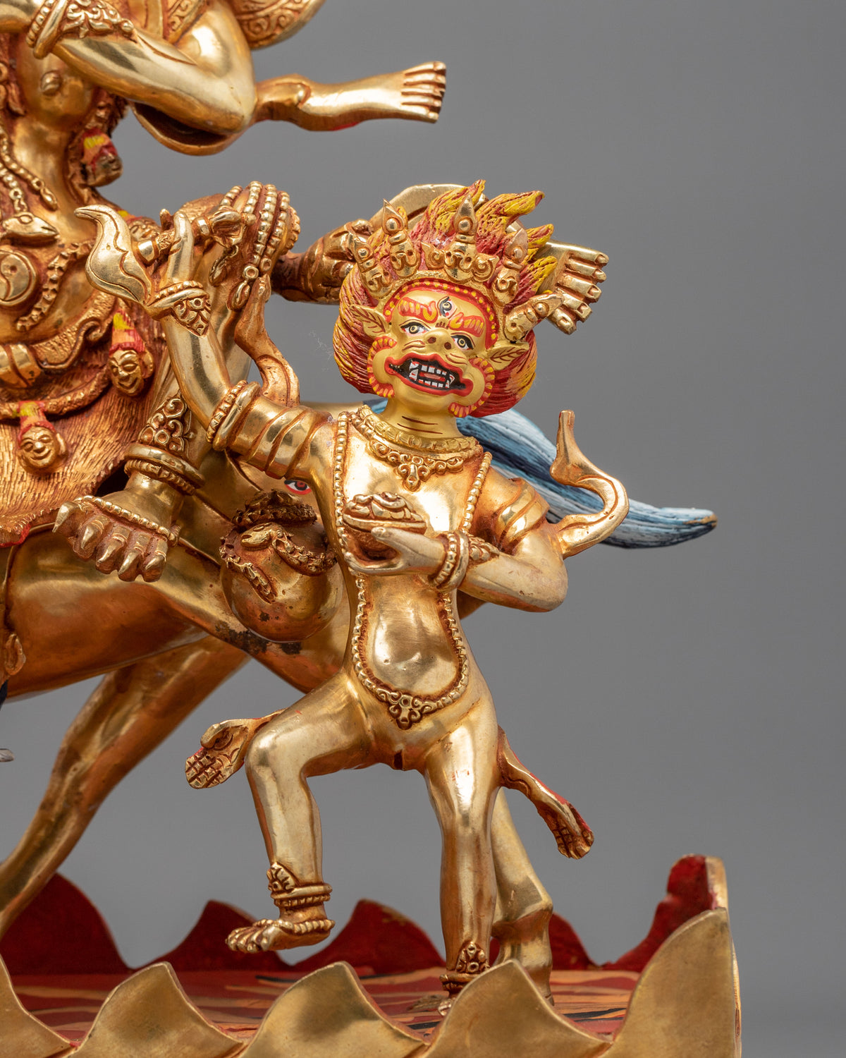 Palden Lhamo Spiritual Figurine | Tibetan Protector Deity Artwork