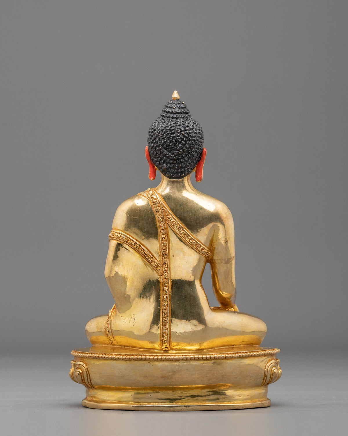 Shakyamuni Buddha Golden Sage Sculpture | Traditional Buddhist Artwork