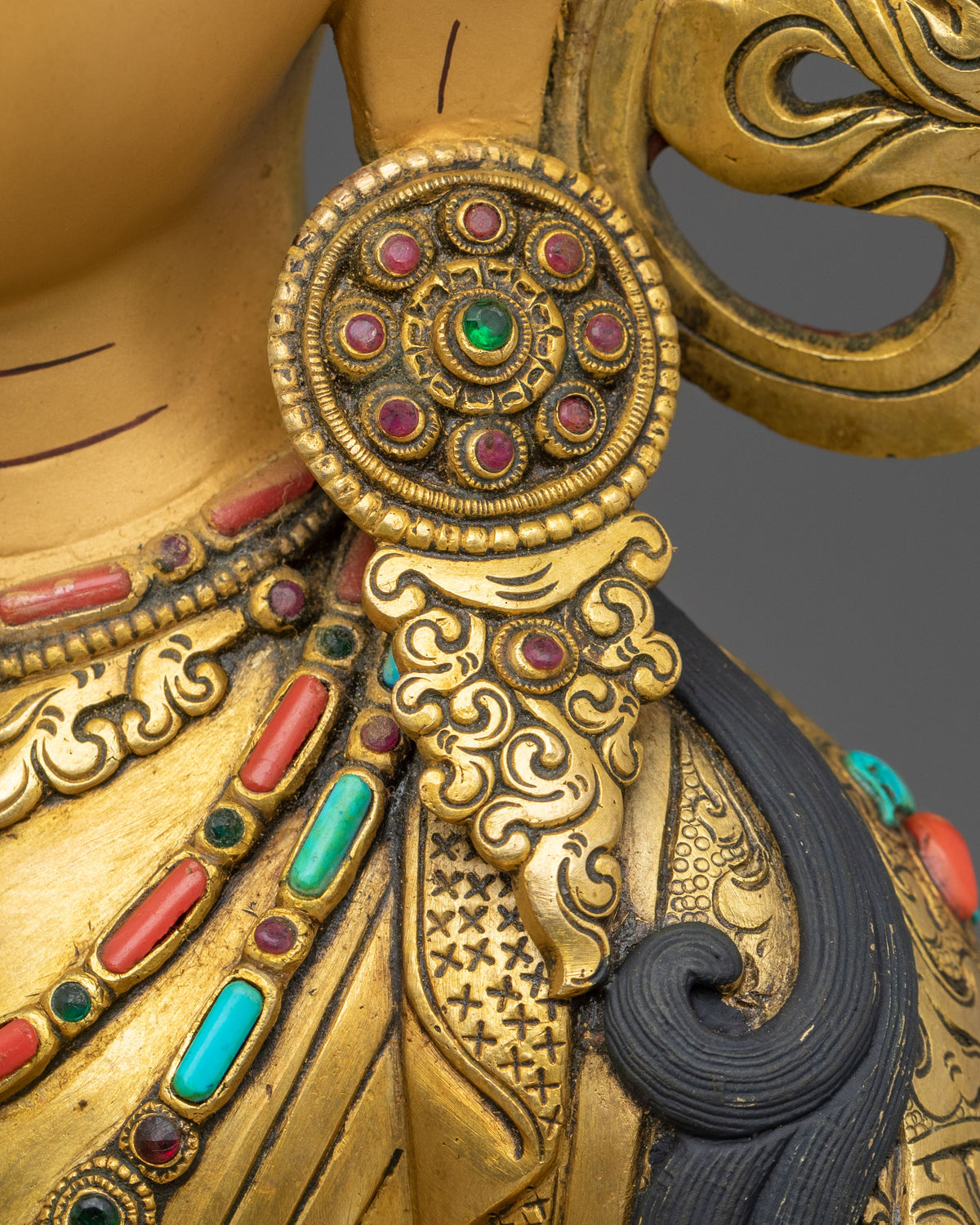 Vajrasattva Sculpture for Altar | Diamond Mind Buddha of Purification
