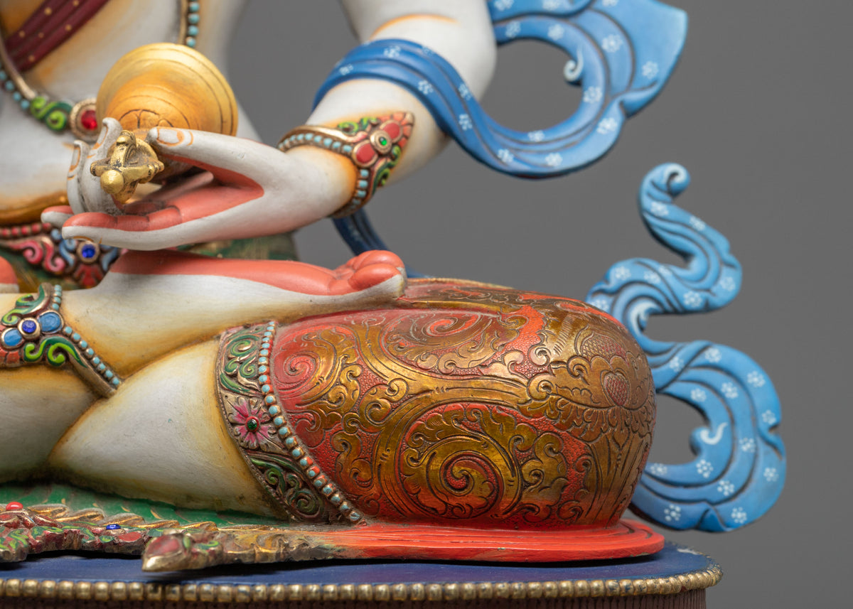 Vajrasattva 24K Gold Coated Copper Figurine