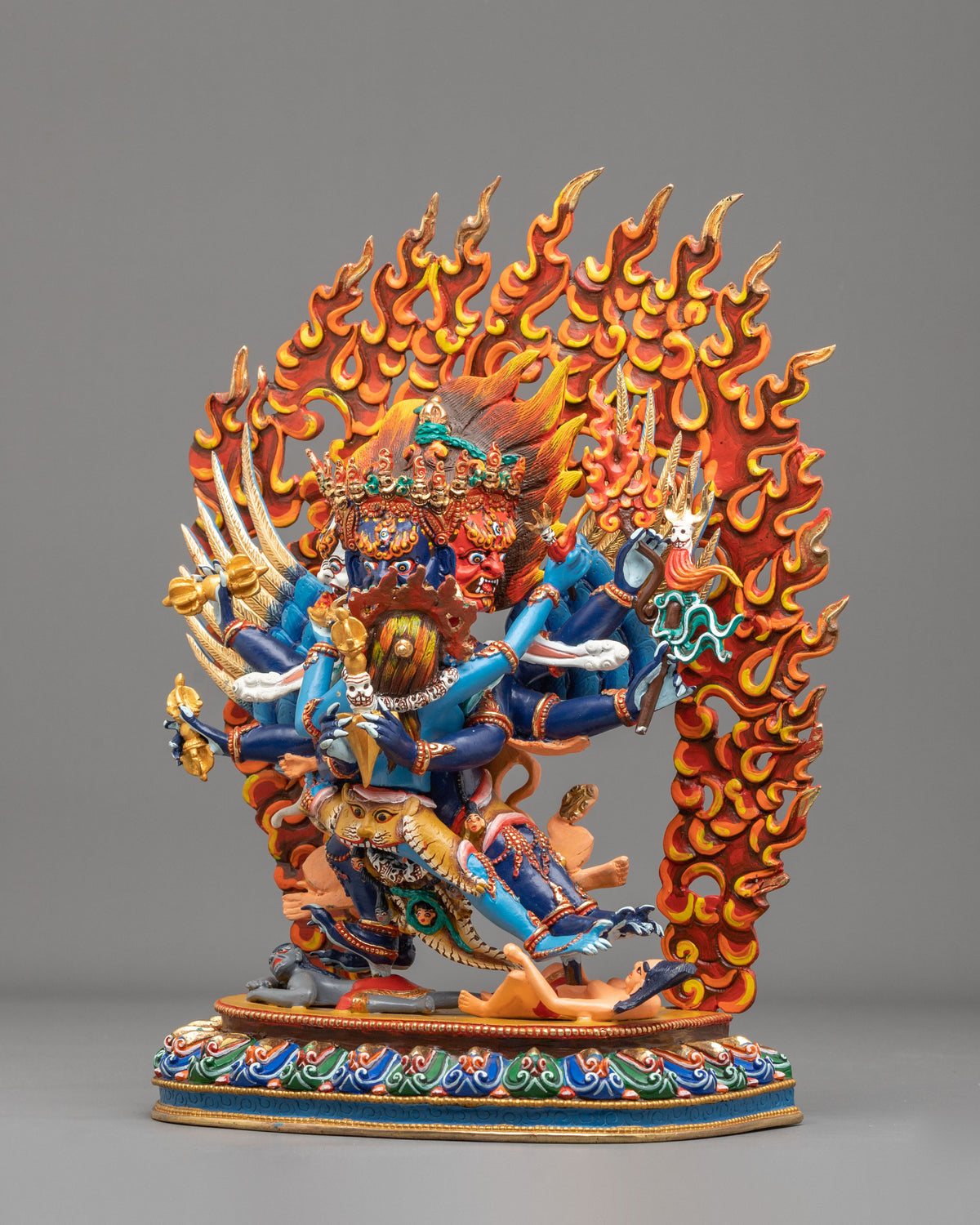 Vajrakilaya Copper Figurine | Deity of Purification and Protection