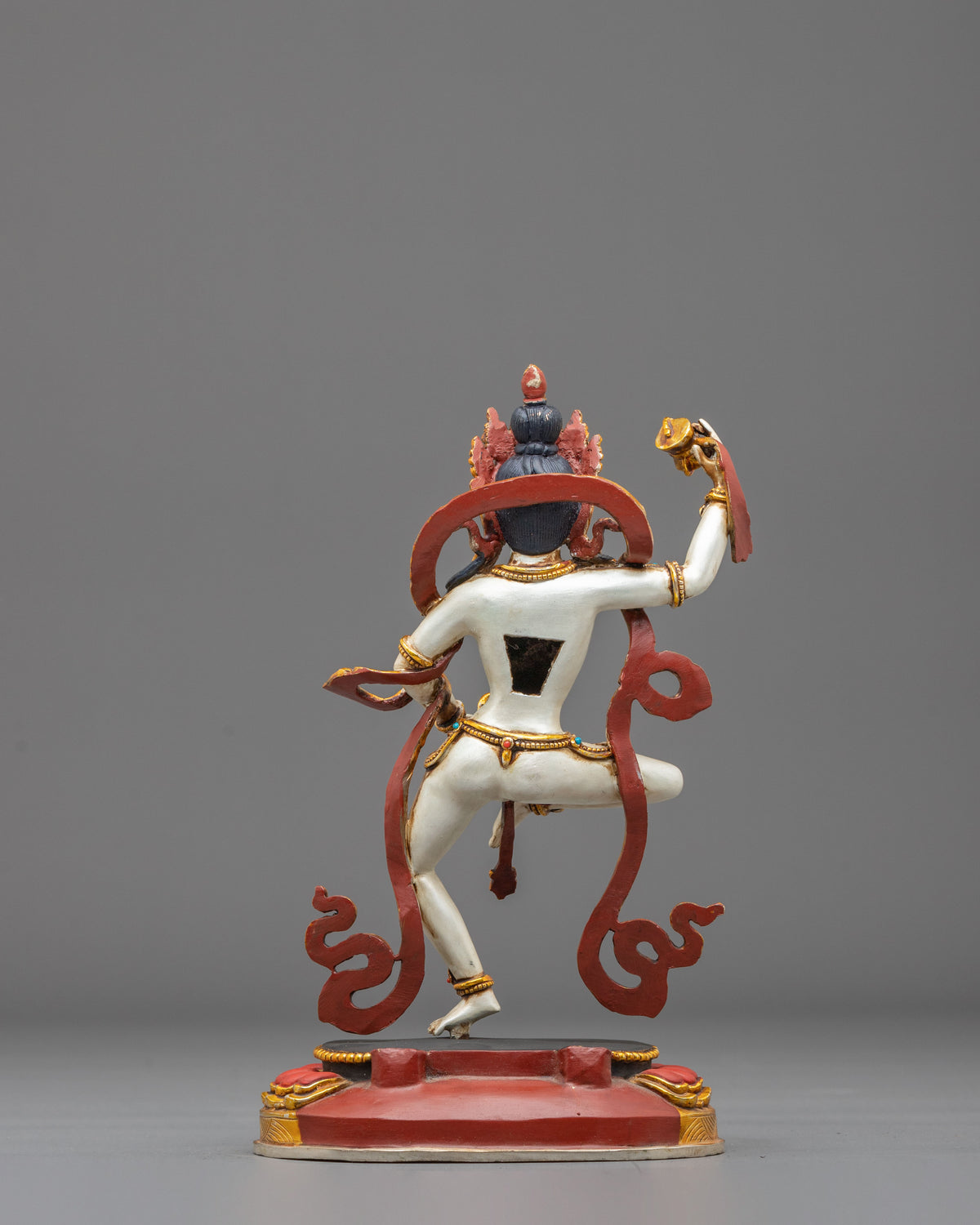 Machig Labdron Vajrayana Statue | Copper Statue with Hand carved Gemstones