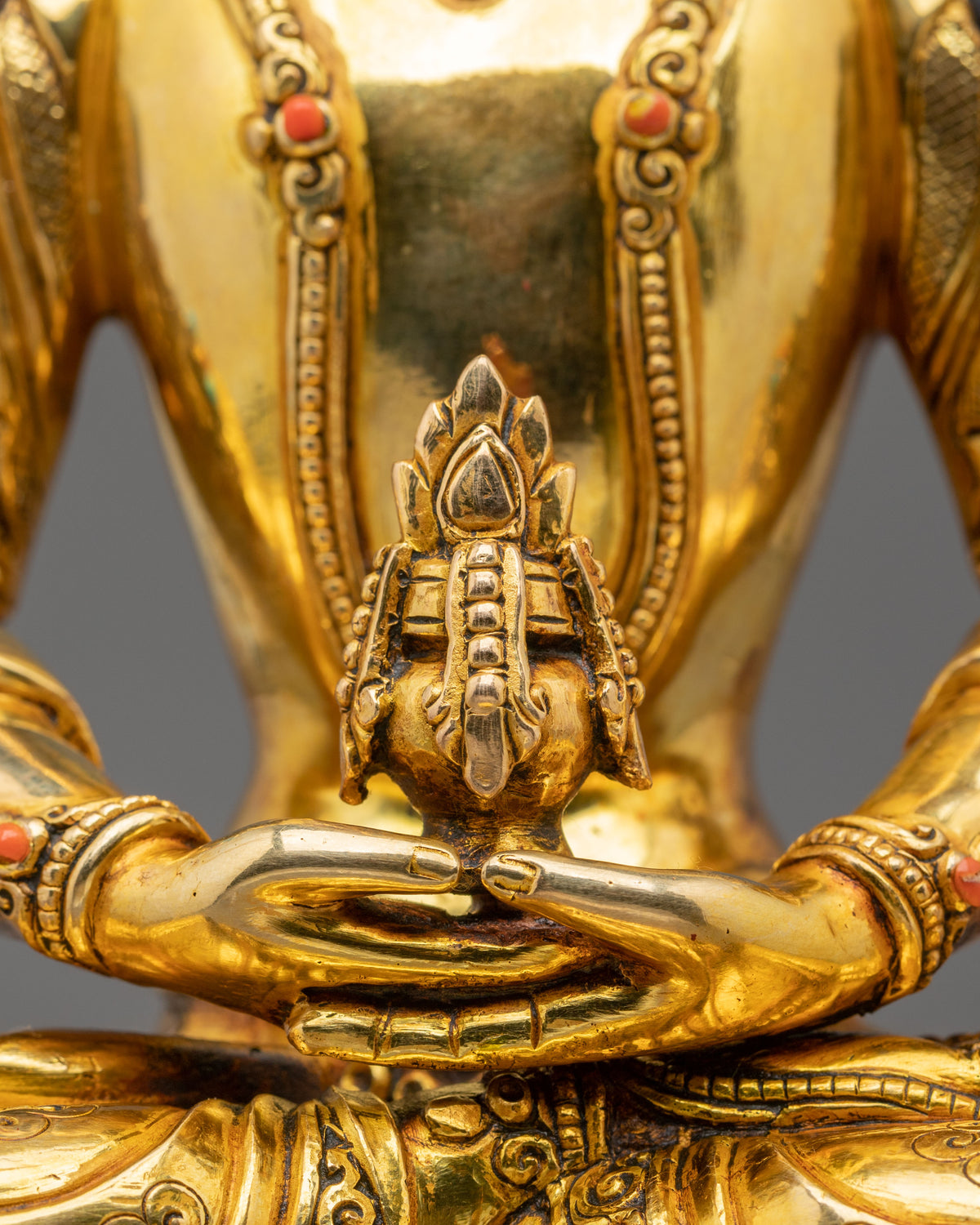 Amitayus Longevity Buddhist Sculpture | Buddha of Infinite Life and Blessings