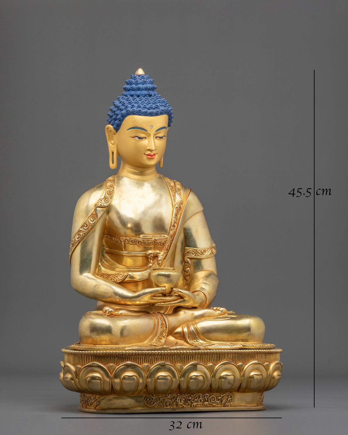 Hand Carved Amitabha Buddha Spiritual Statue
