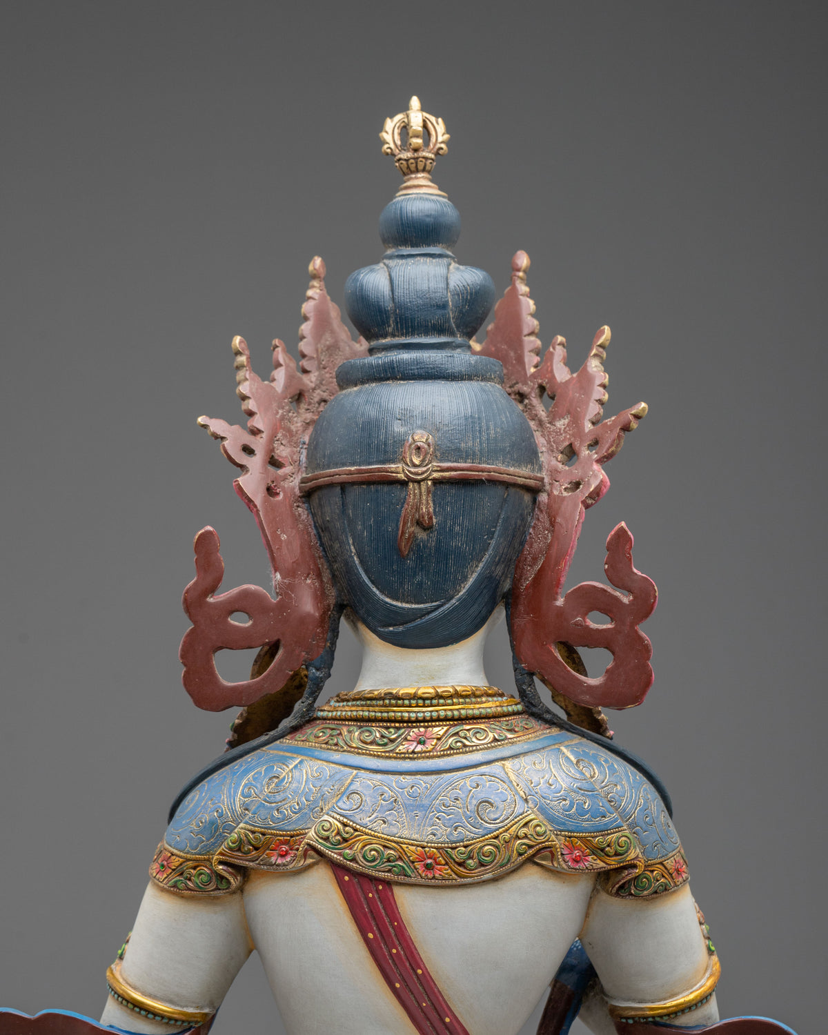 Vajrasattva 24K Gold Coated Copper Figurine