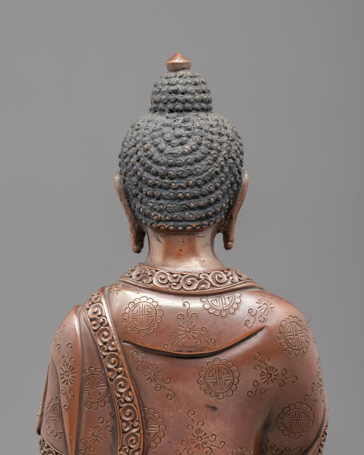Shakyamuni Buddha Oxidized Sculpture of Enlightenment