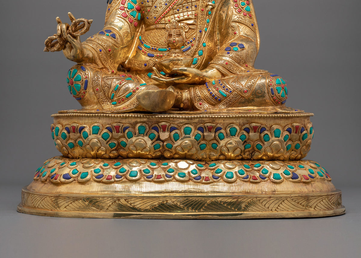 Guru Rinpoche Traditional Handcrafted Statue