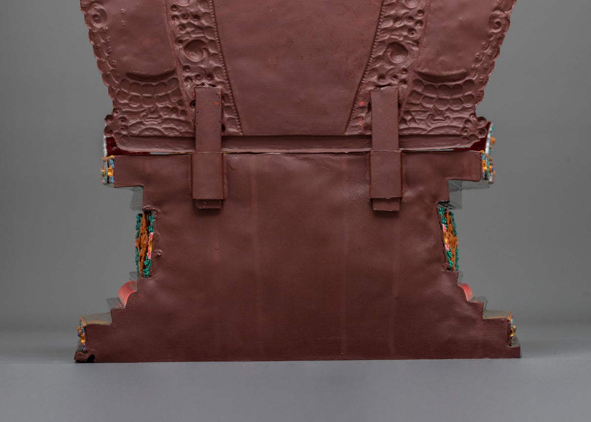 Majestic Copper Throne for Sacred Statues