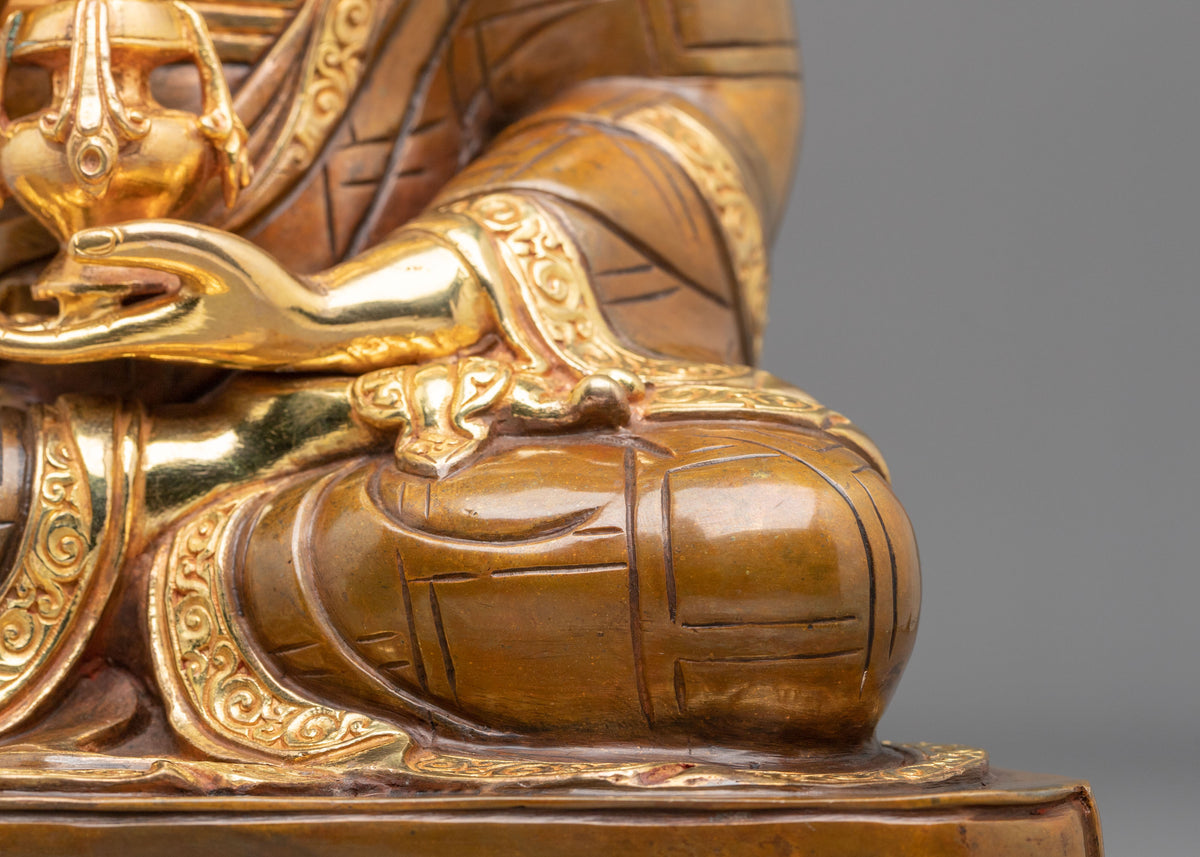 Buddhist Master Statue Tsangpa Gyare | Himalayan Shrine Altar Decor