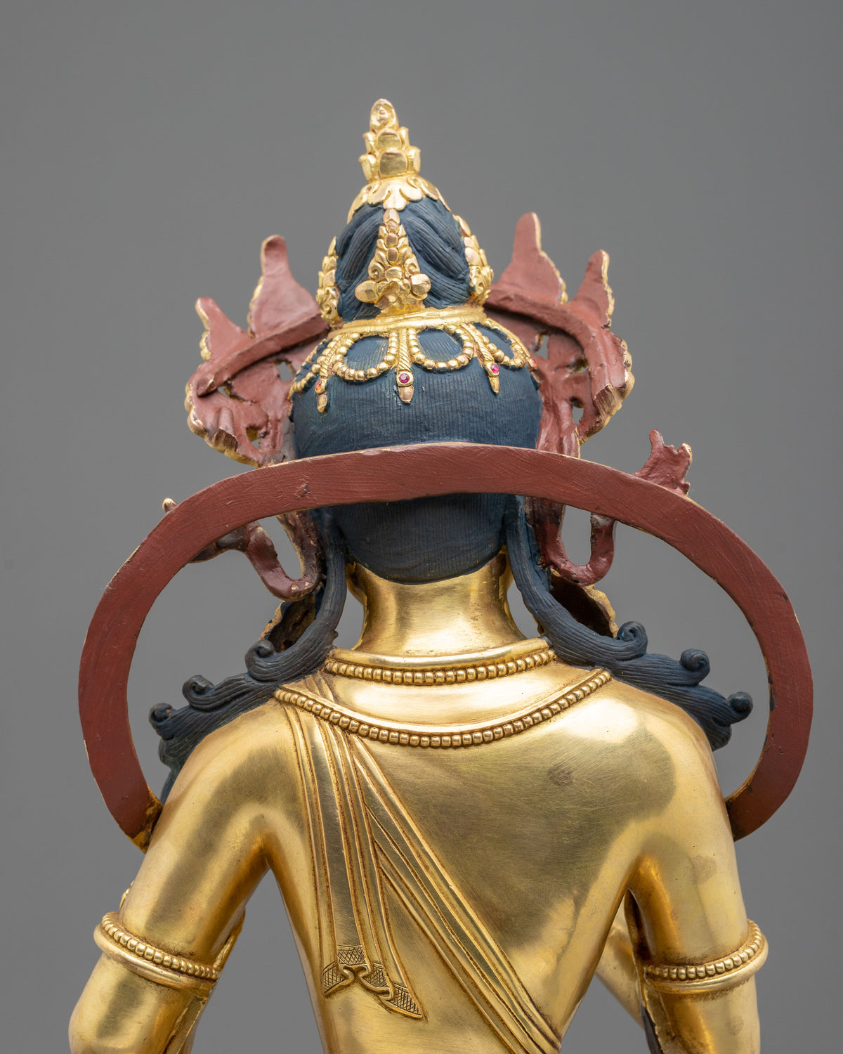 Vajrasattva Statue | 24K Gold Gilded Purification Form