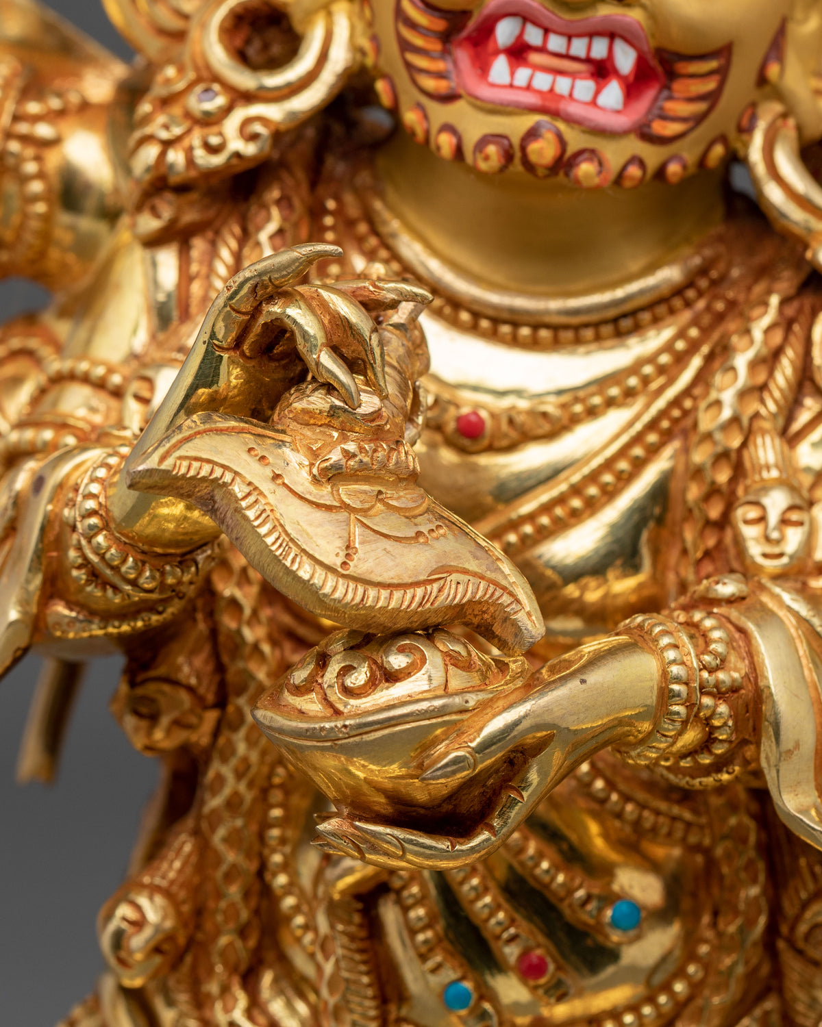 Six-Armed Mahakala Statue | Fierce Guardian of the Dharma