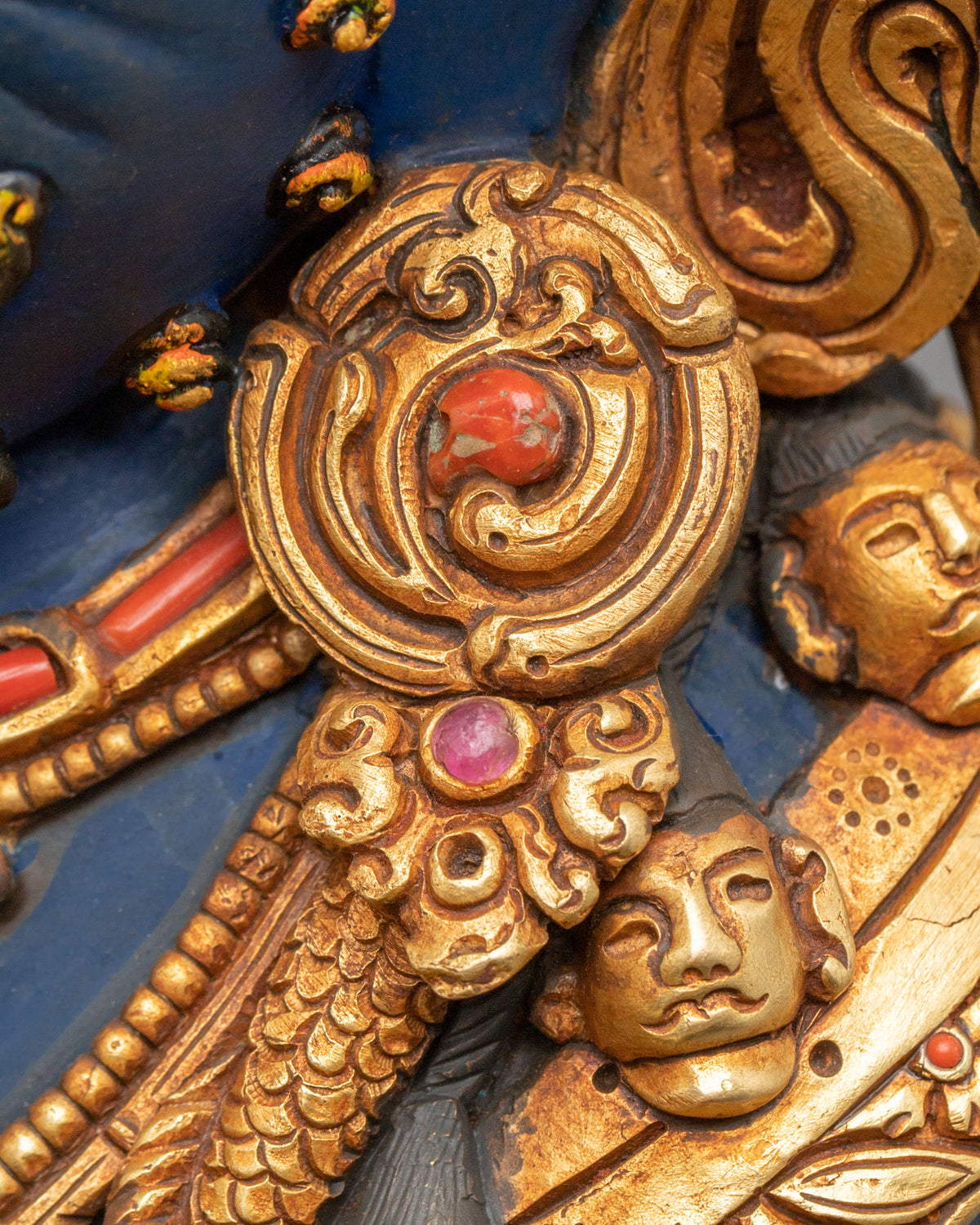 Shakya Mahakala Fierce Dharma Statue | Protector of the Sakya Buddhist Tradition