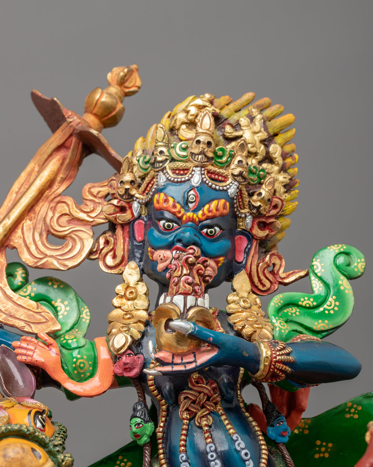 Palden Lhamo Sculpture of Protection | Wrathful Deity Statue