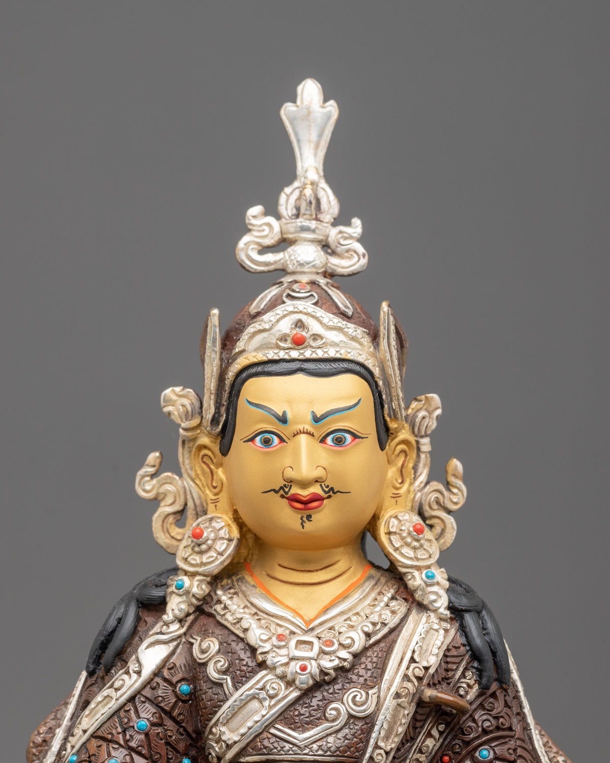 Guru Rinpoche Handmade Copper Sculpture
