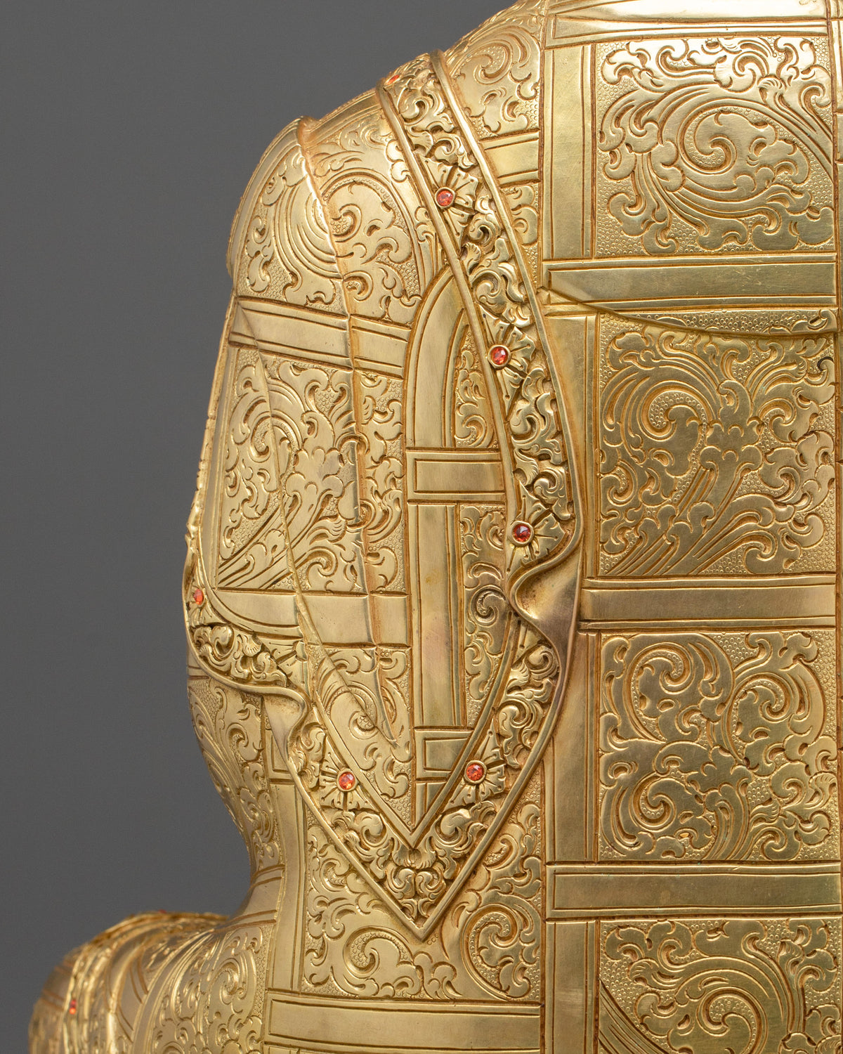 Three Buddha Deity Statue Collection | 24K Gold Gilded Buddhist Statue Set