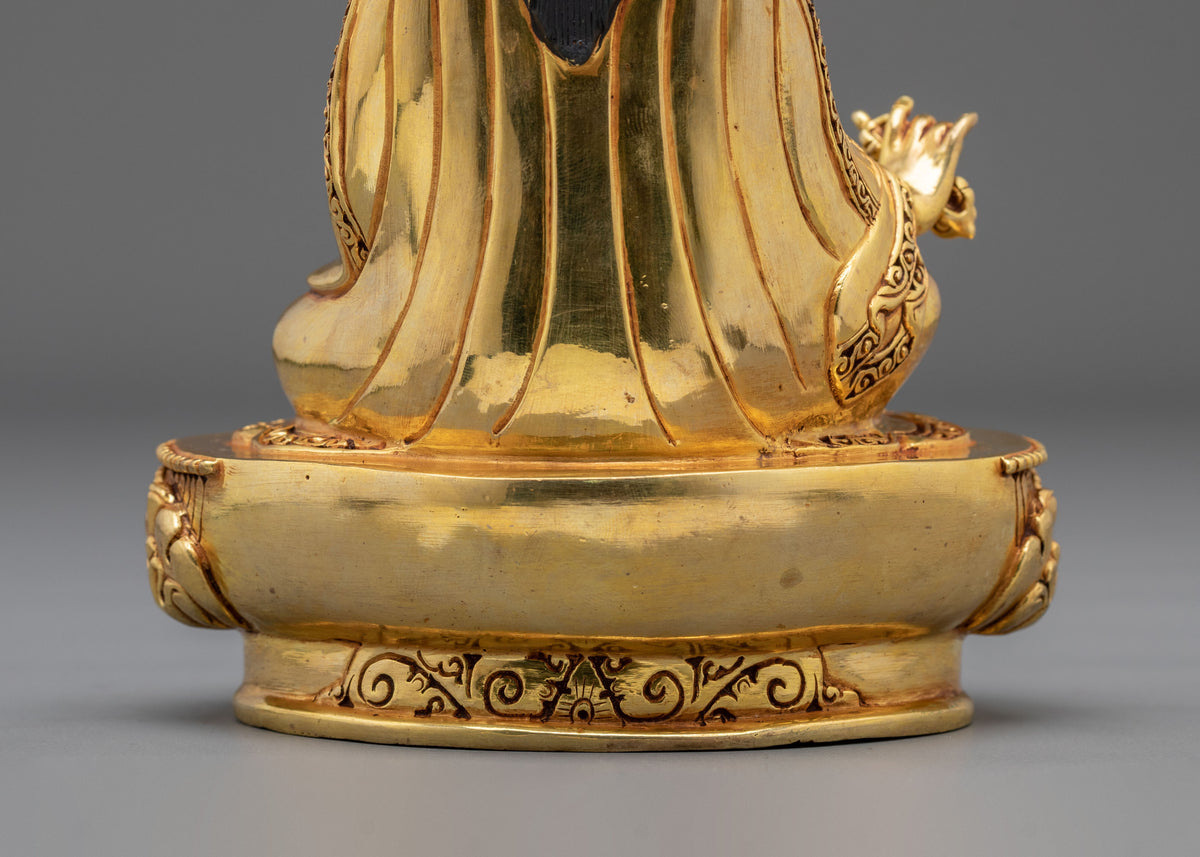 Guru Rinpoche Traditional Buddhist Statue | Tibetan Dharma Master Sculpture