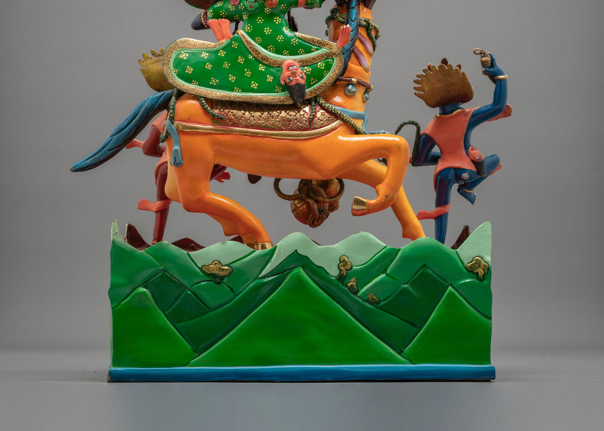 Palden Lhamo Sculpture of Protection | Wrathful Deity Statue