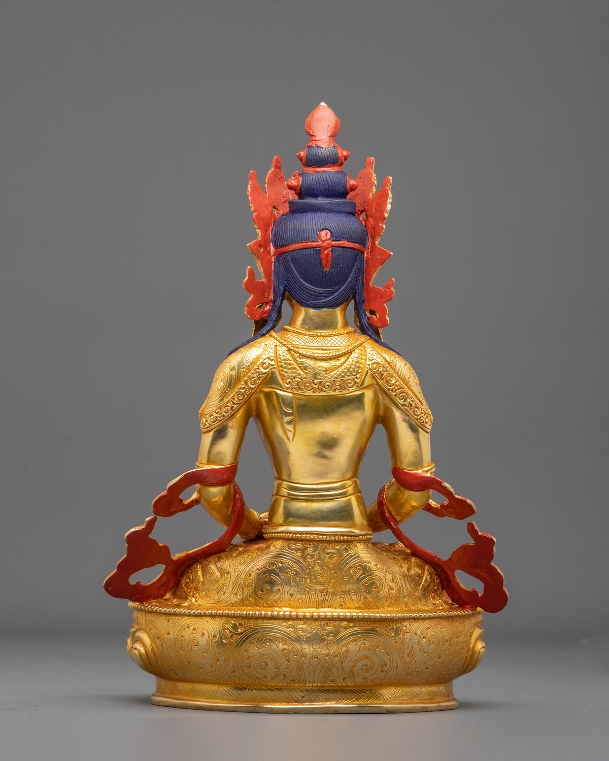 Hand Carved Amitayus Sacred Sculpture