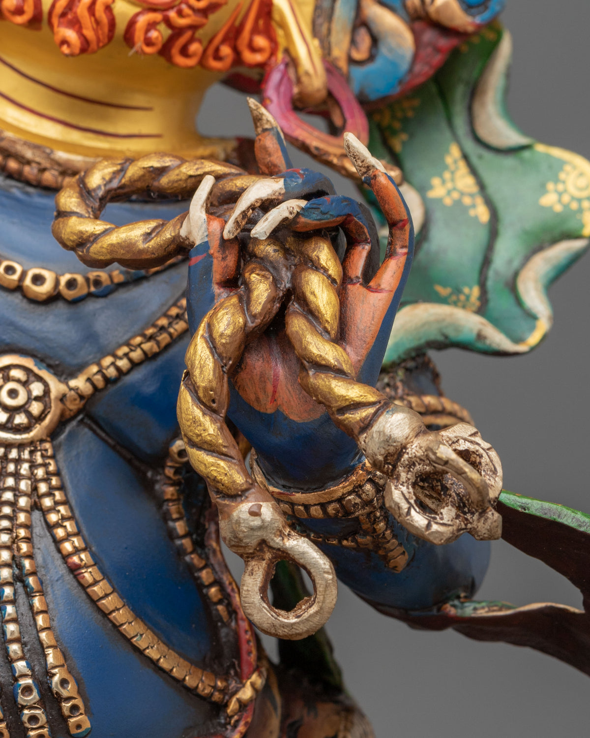 Vajrapani Buddhist Shrine Sculpture | Handmade Himalayan Sacred Art